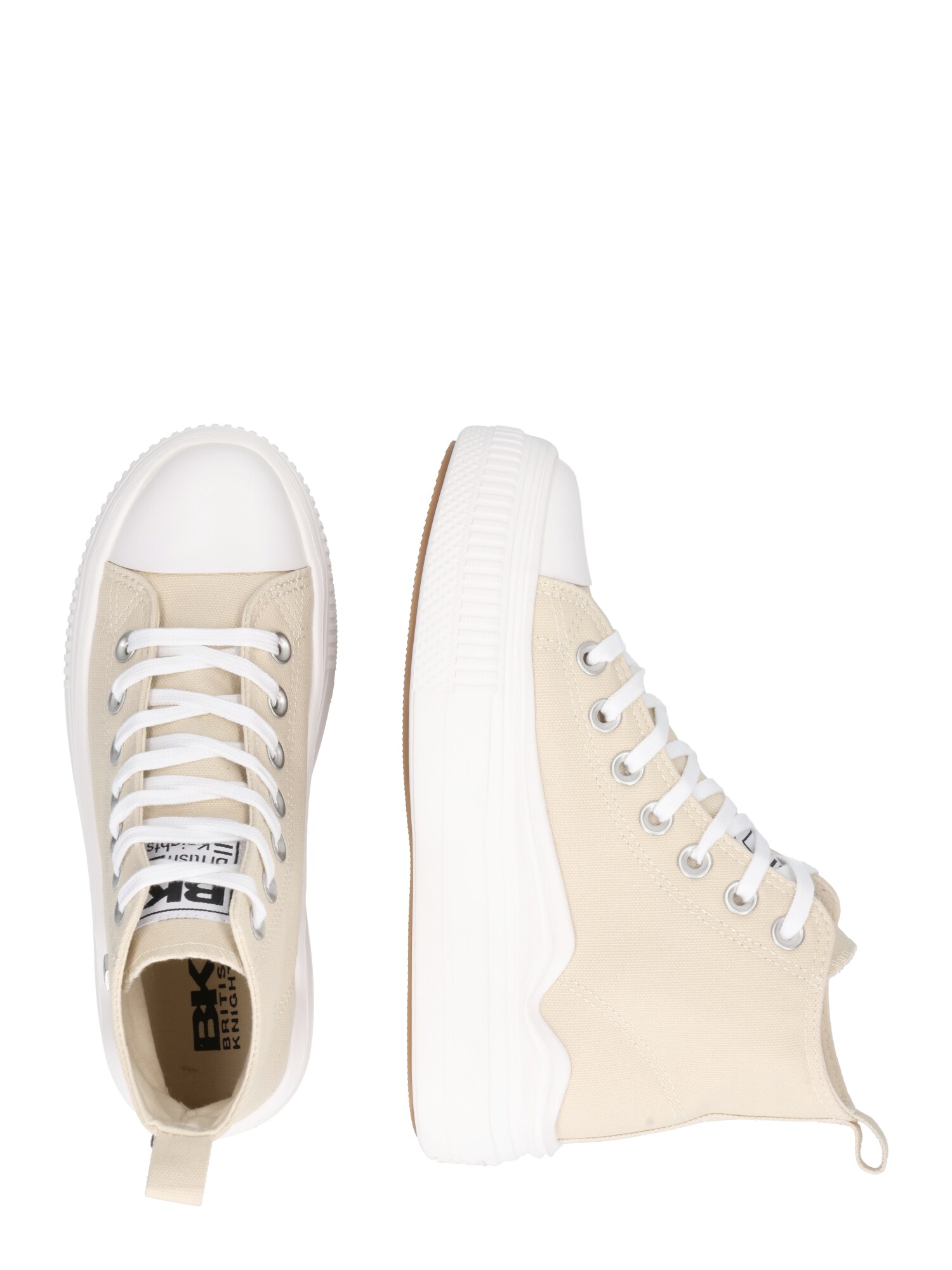 BRITISH KNIGHTS Zapatillas deportivas altas 'KAYA' beige claro / blanco – imagen 2