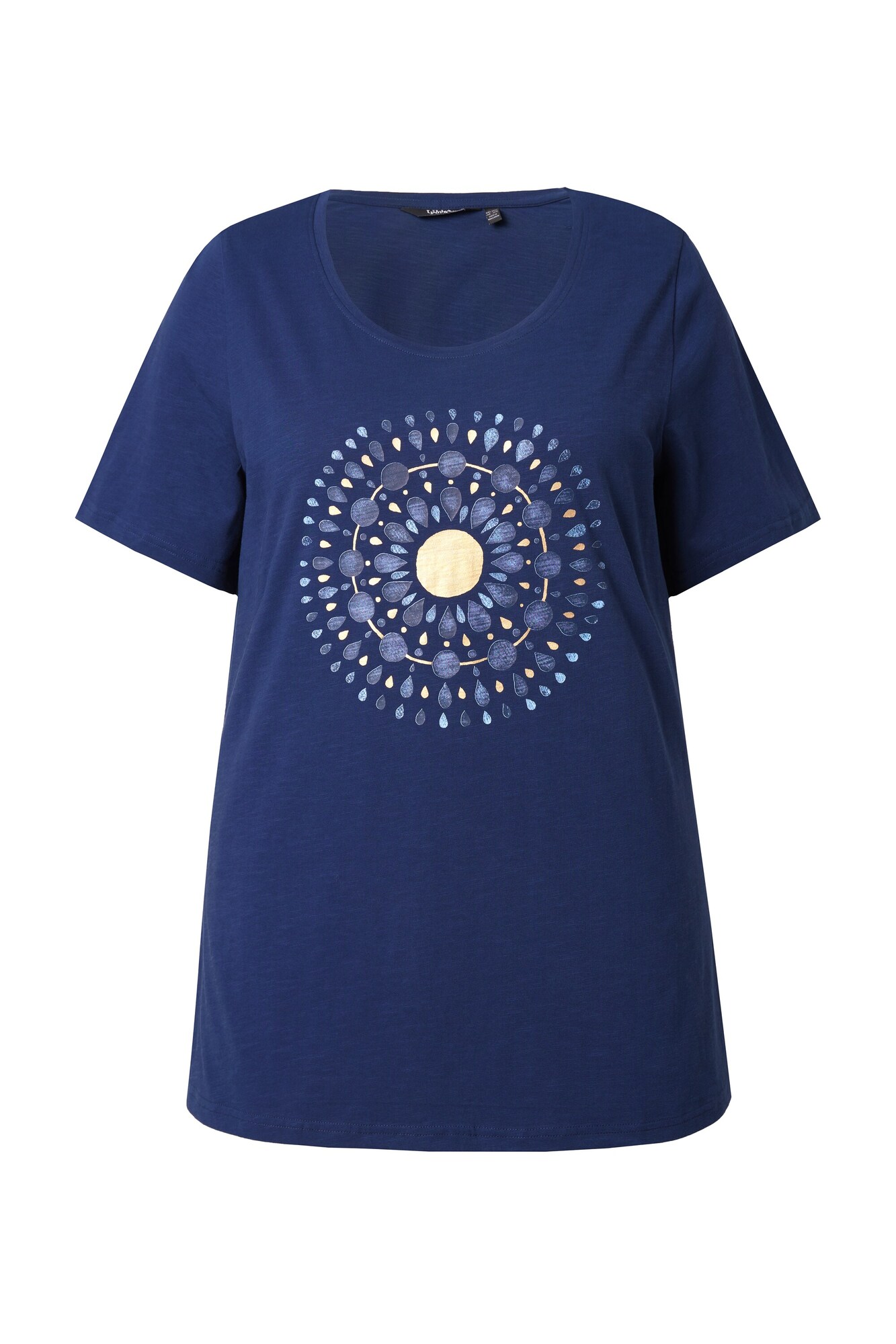 Ulla Popken Tricou  albastru gențiană / albastru închis / alb