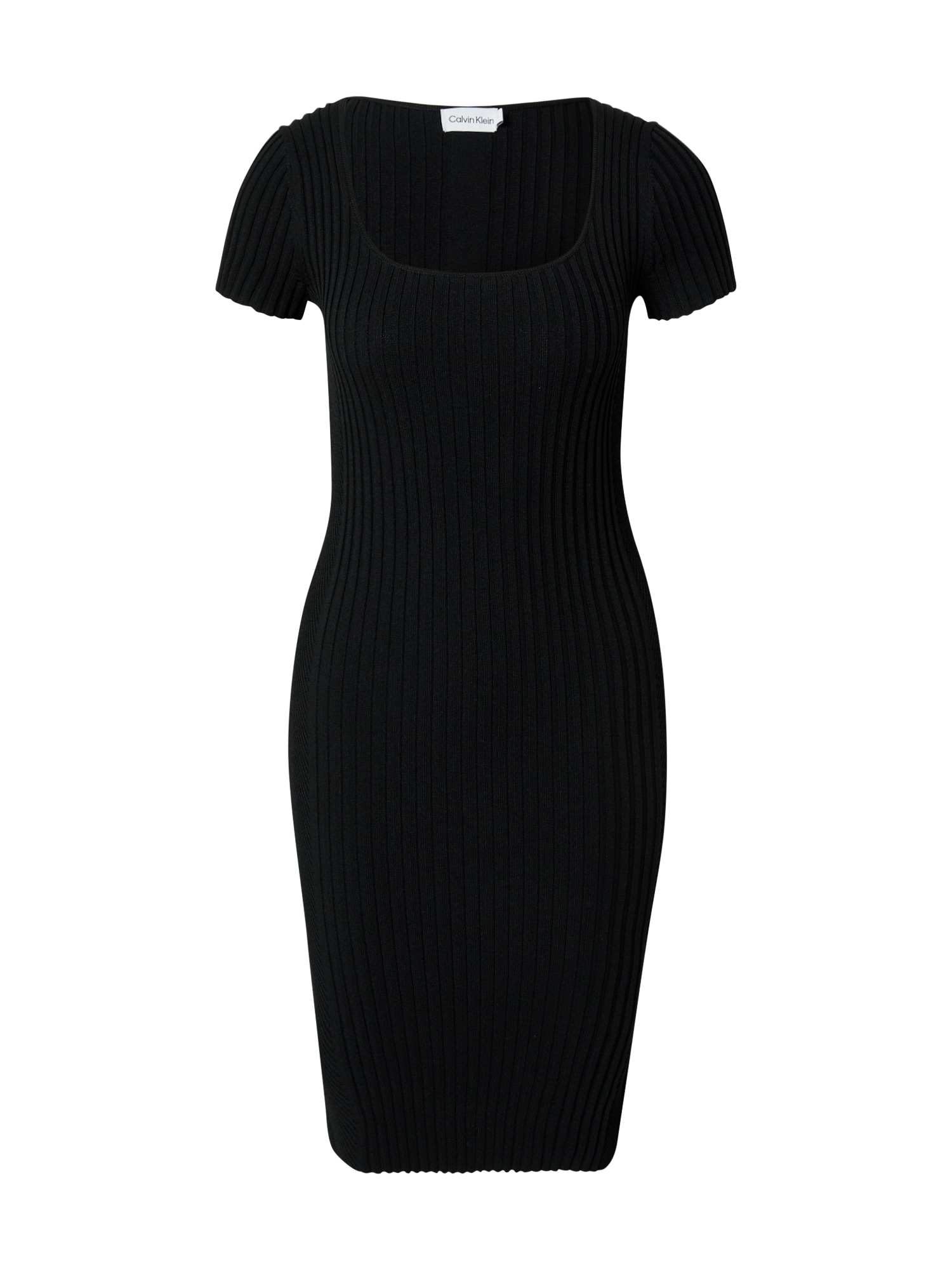 Calvin Klein Adīta kleita melns