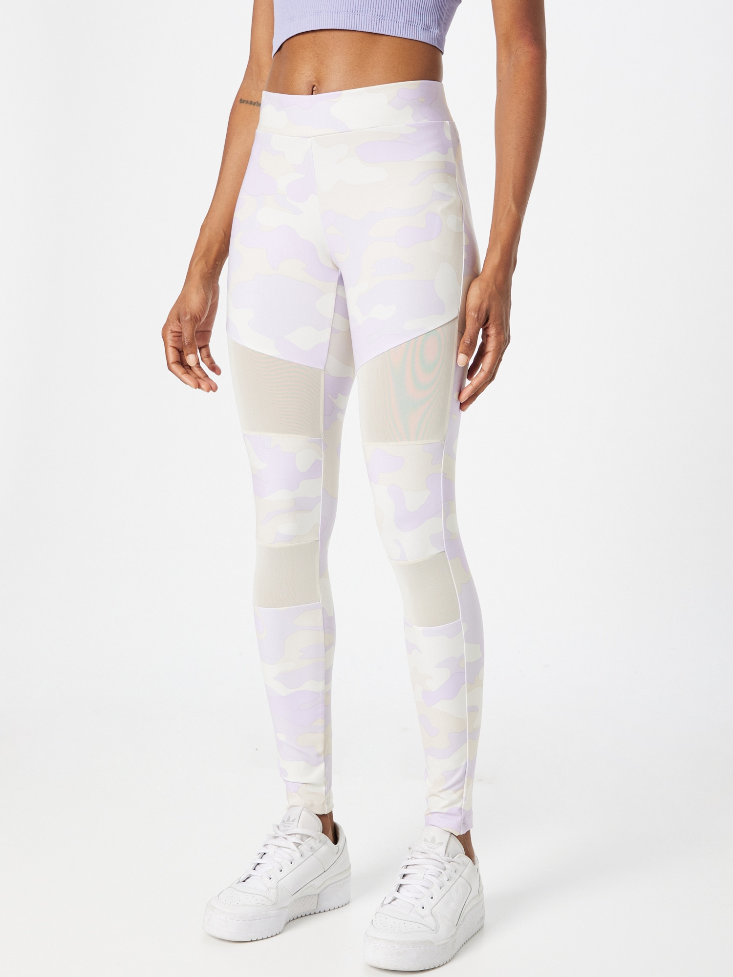Urban Classics Leggings  bézs / levendula / fehér termék 2. képe