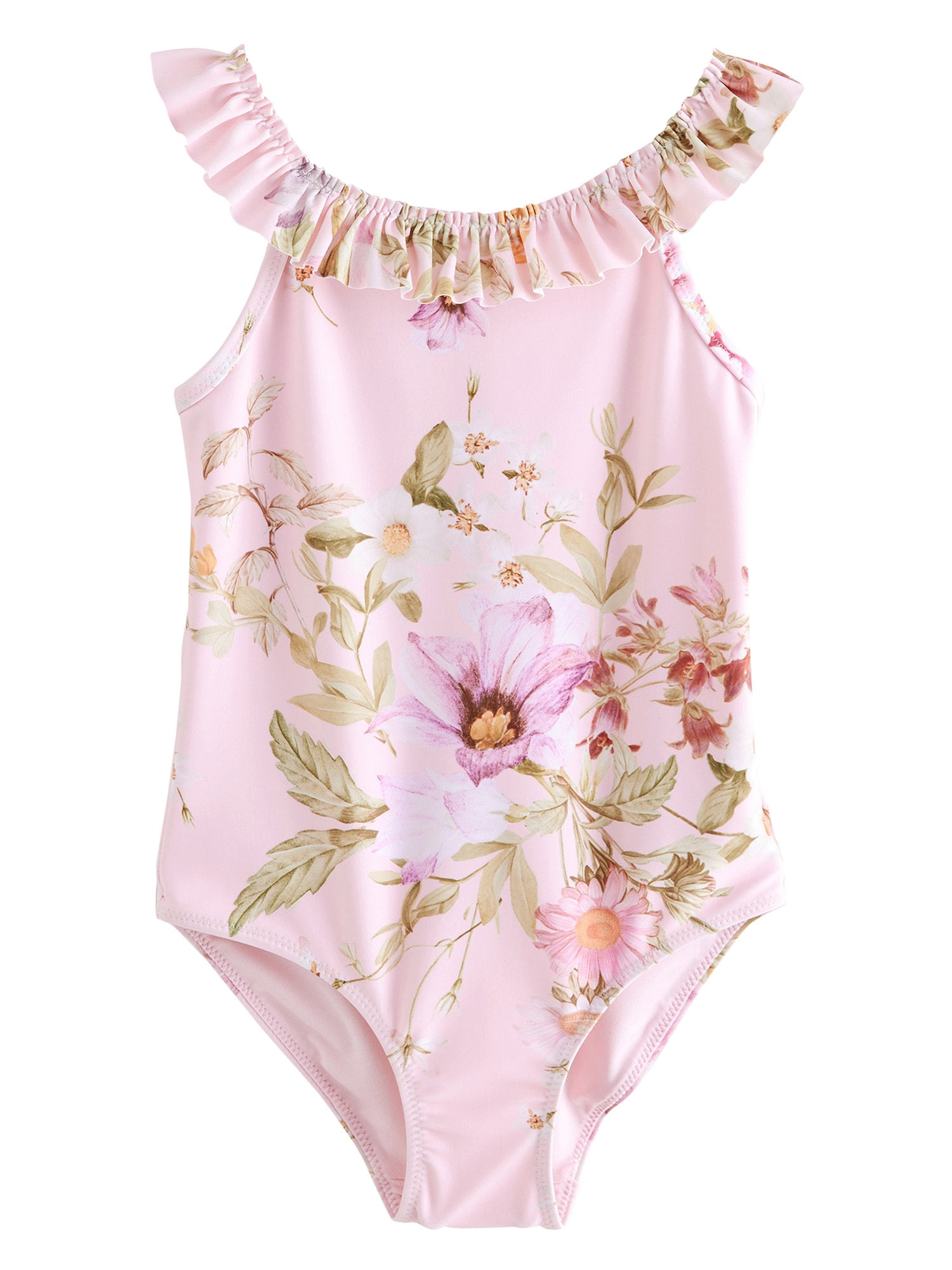Next Costum de baie întreg  oliv / portocaliu / roz pitaya / roz deschis