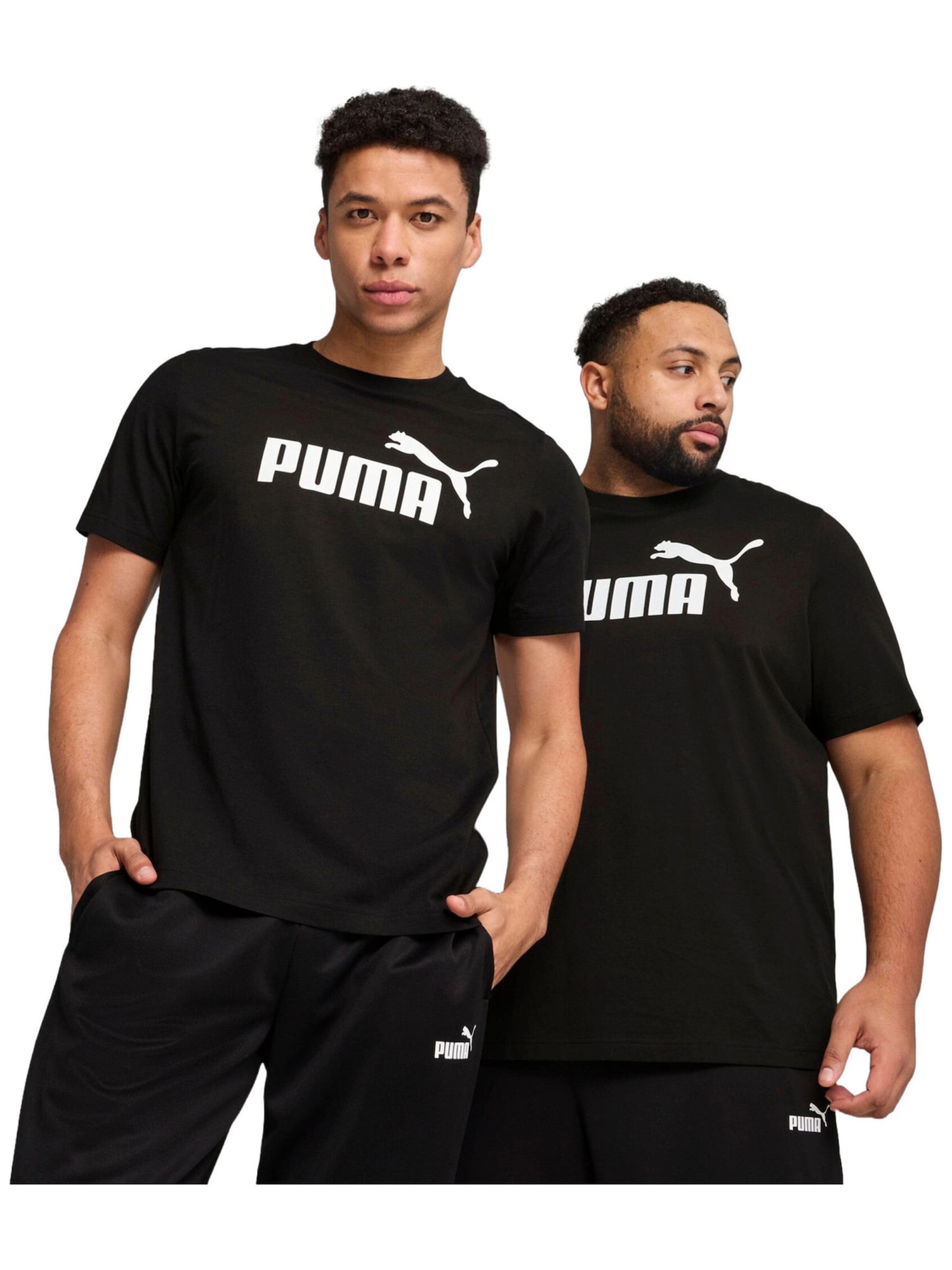 PUMA Tricou Puma Ess No. 1 Logo Tee negru