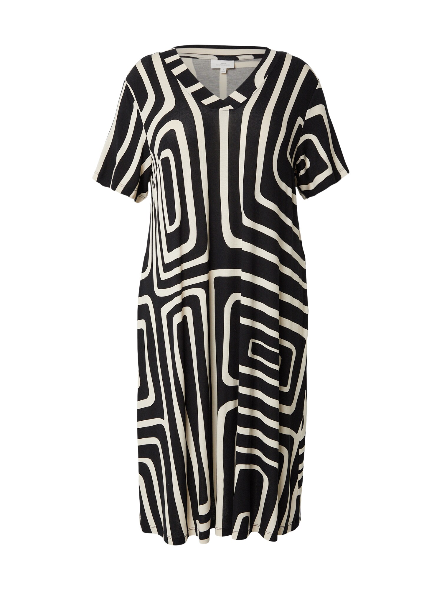ONLY Carmakoma Rochie 'CARFYRLA'  bej deschis / negru
