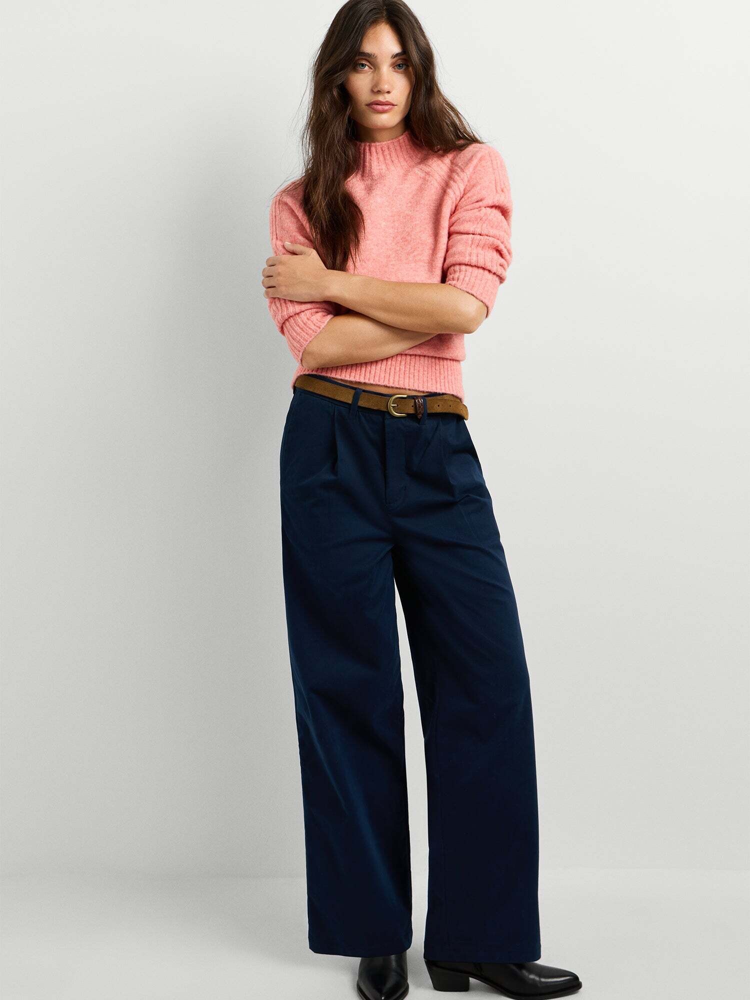 Pepe Jeans Pantalón plisado 'Lindsey' azul oscuro – imagen 3