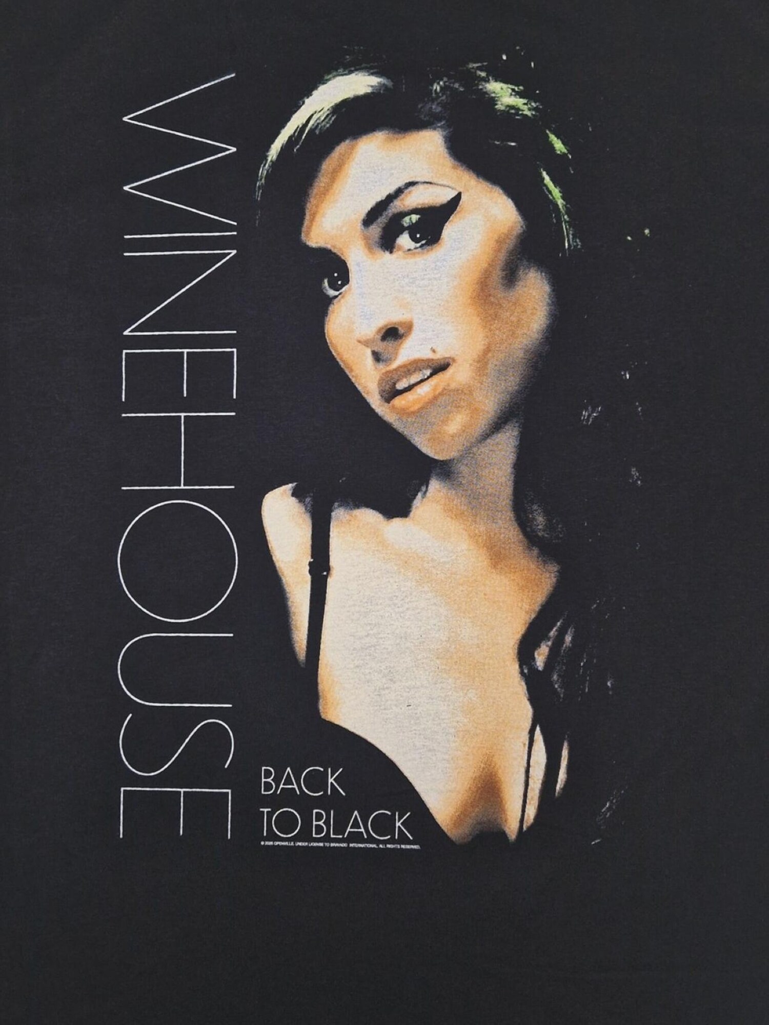 Amy Winehouse Camiseta 'Amy Winehouse Back To Black T-Shirt'  negro – imagen 4
