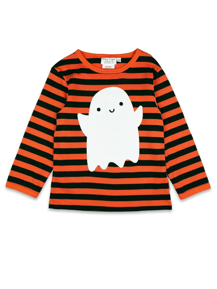 Toby Tiger Shirt 'Gespenster' Jungen Größe 116 orange