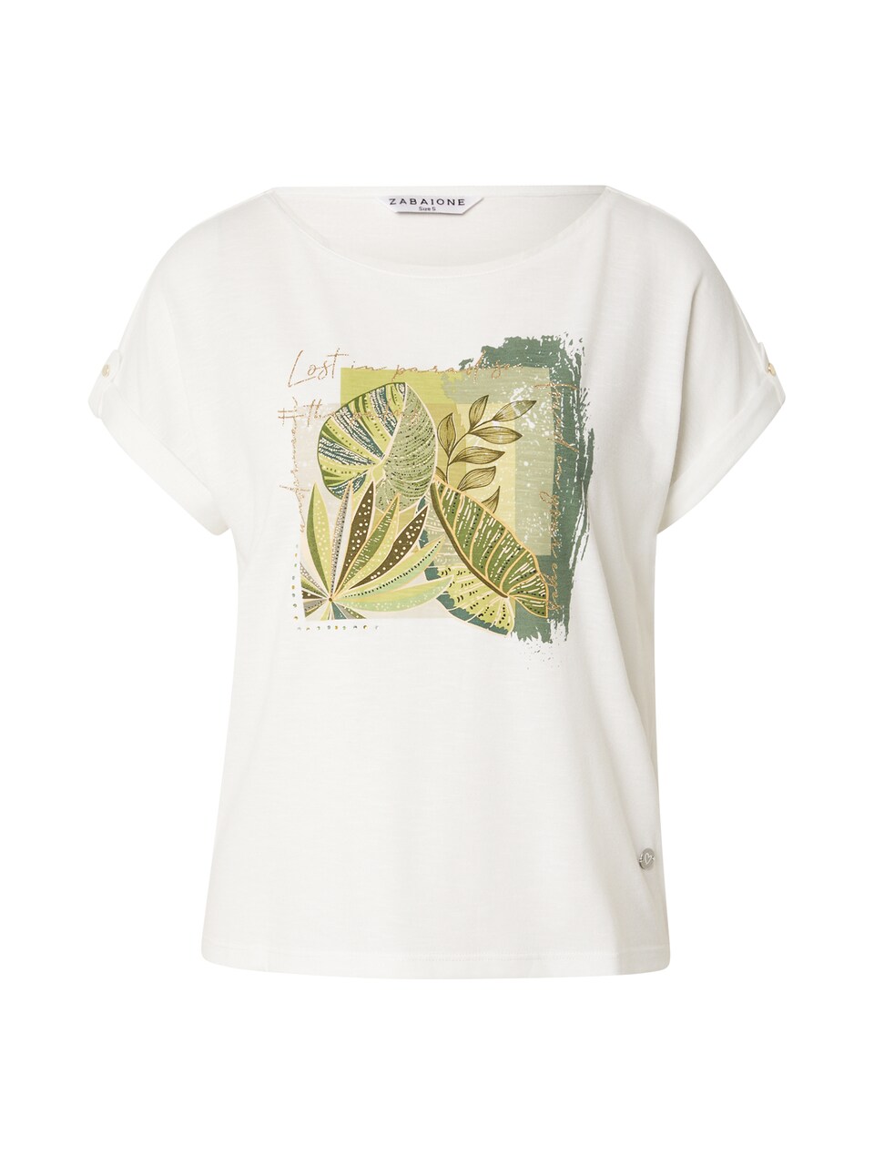 T-shirt 'Be44rnadette' grön / oliv / pastellgrön