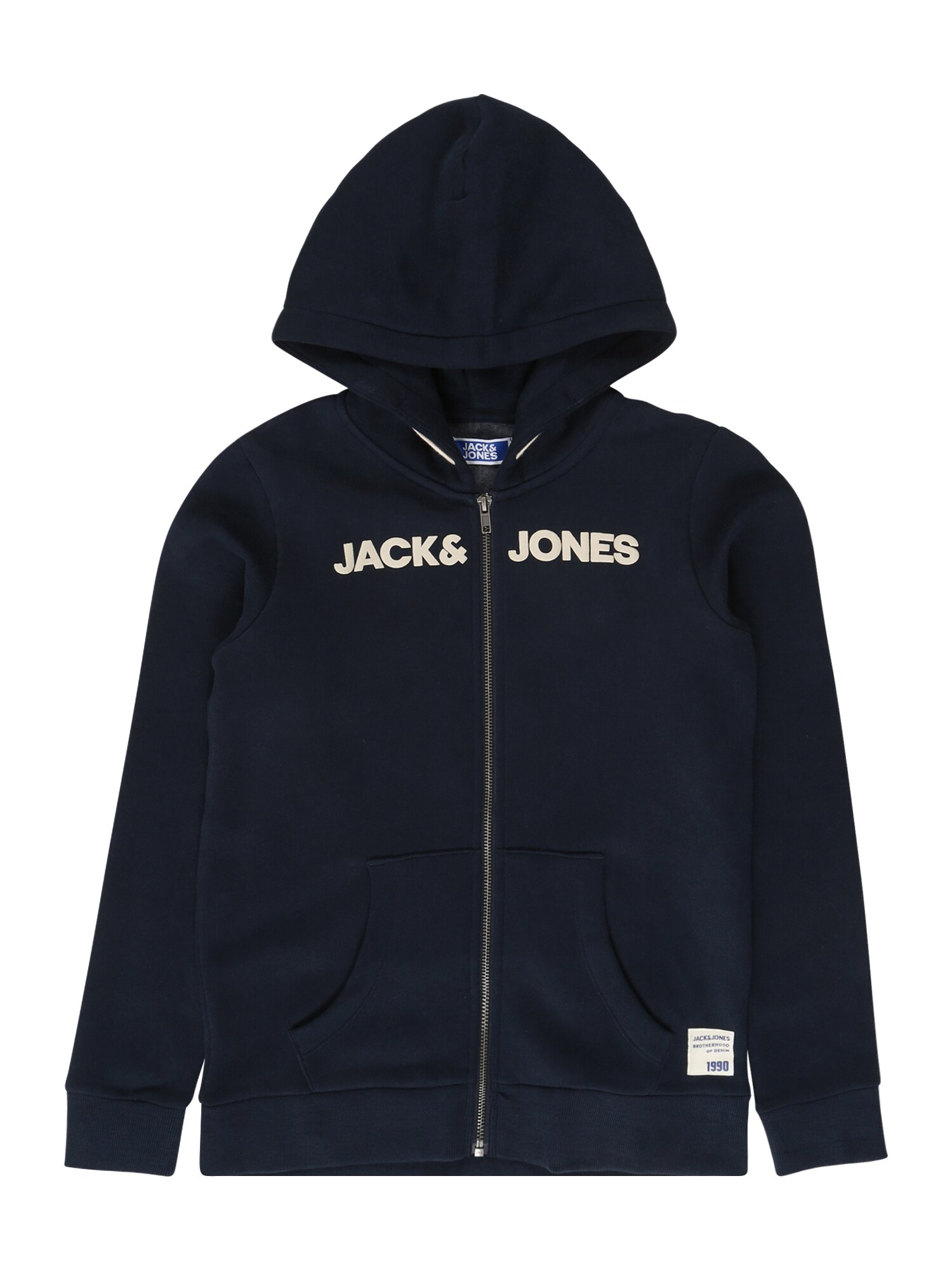 Jack & Jones Junior Džemperis 'HISTORY'  tamsiai mėlyna / balta