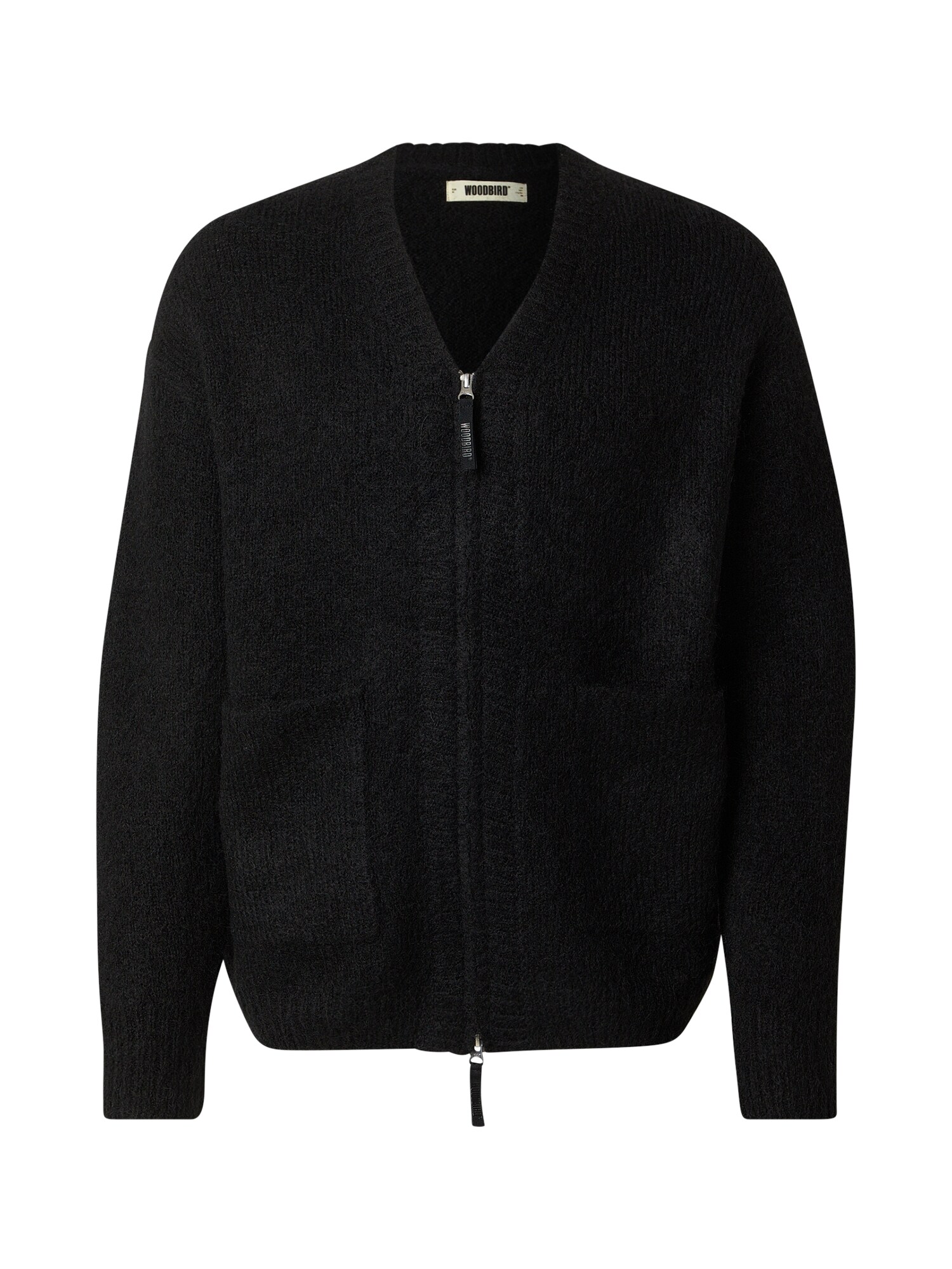 Woodbird Geacă tricotată Koon  negru