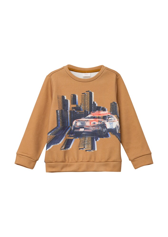 s.Oliver Sweatshirt Jungen Größe 140 honig / mischfarben