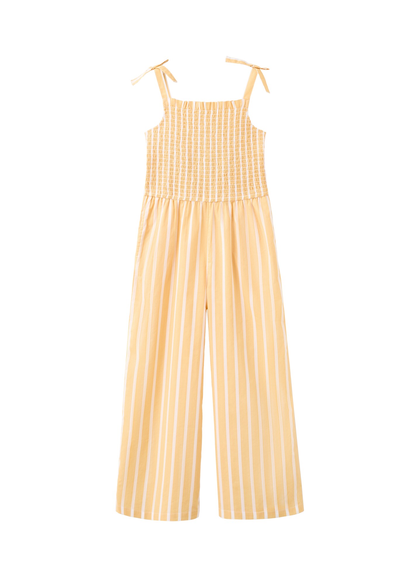 MANGO KIDS Salopetă Sunny galben / alb