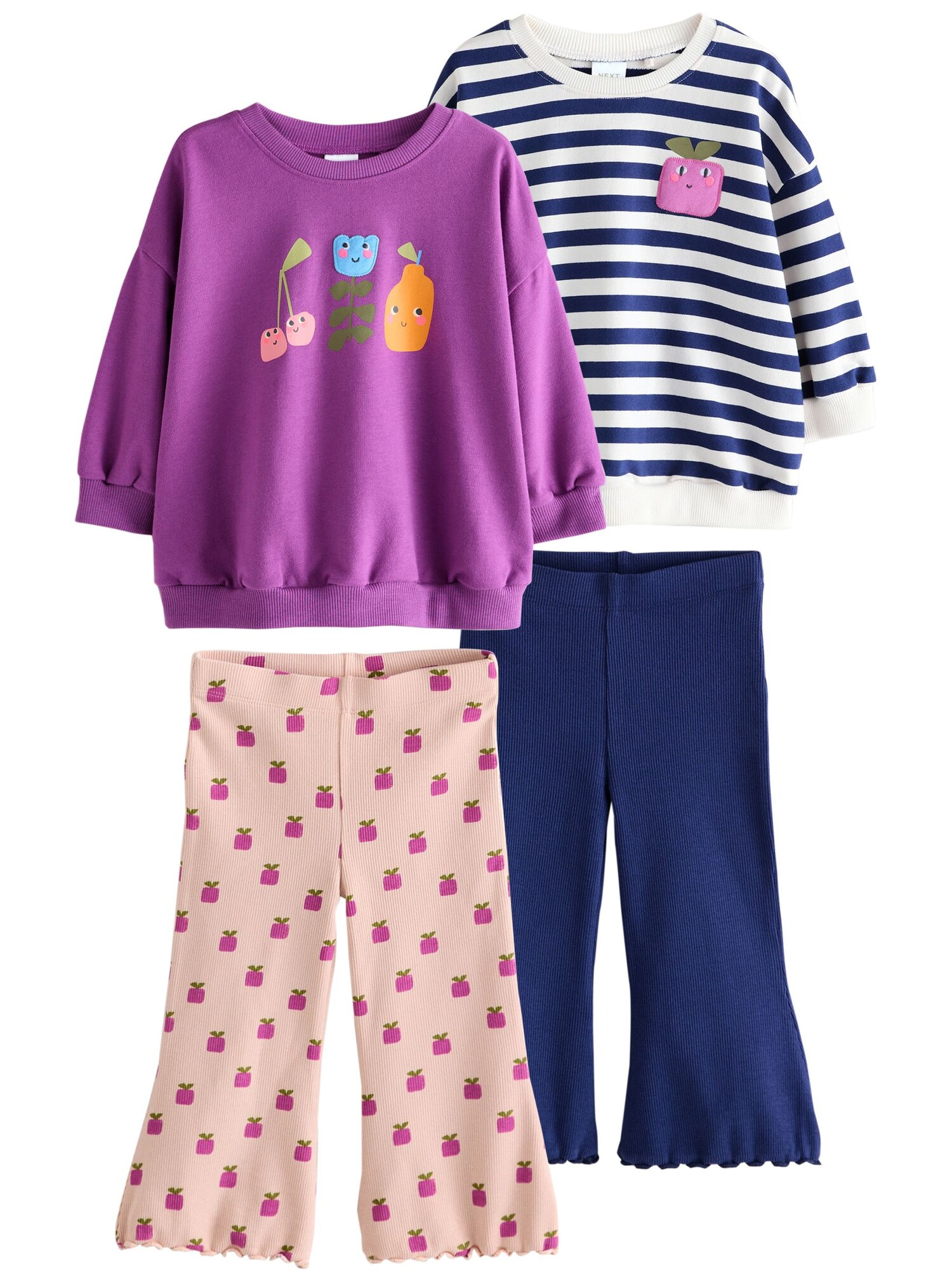 Next Set  albastru cobalt / lila / roz / roz / alb natural