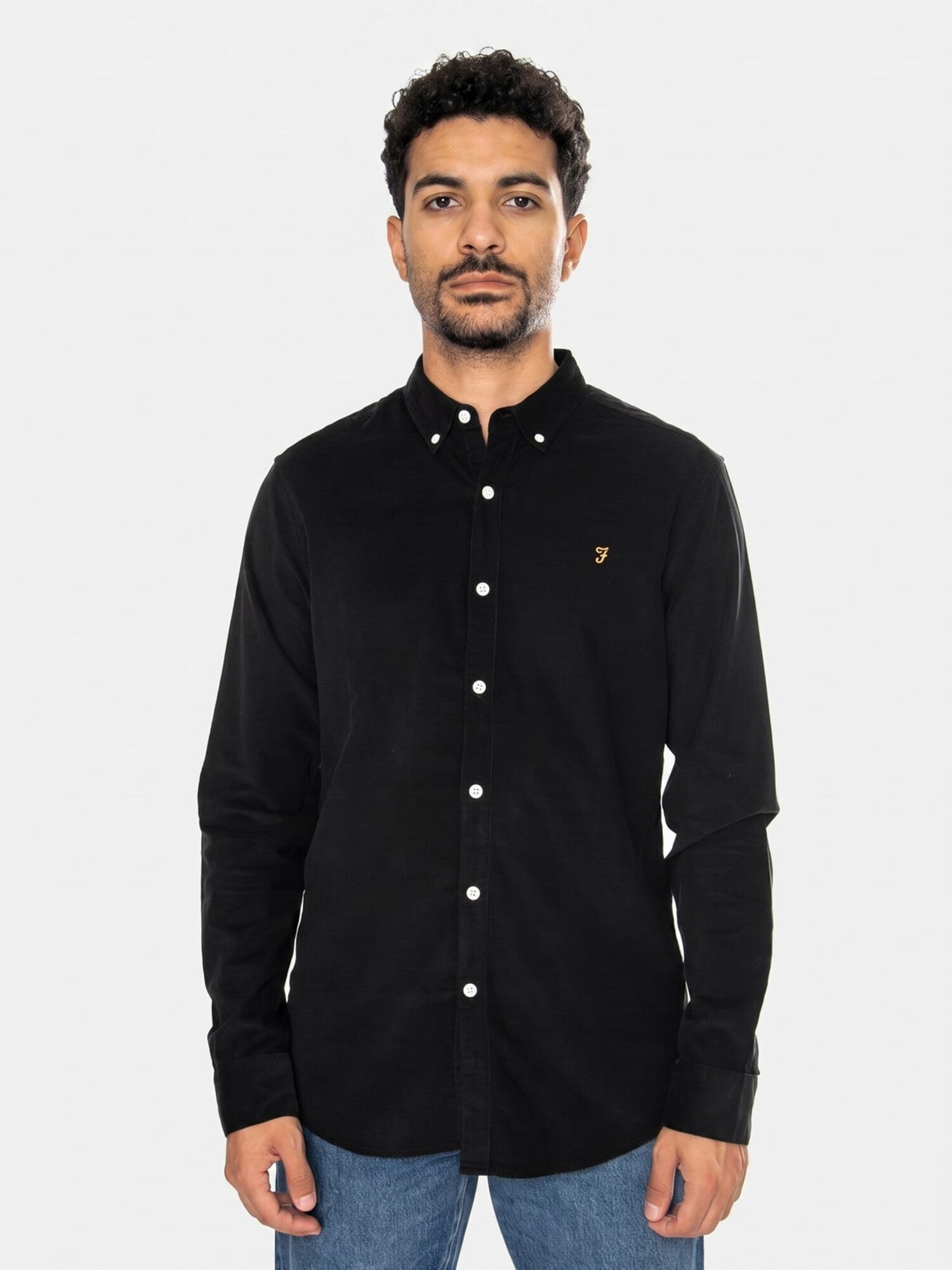 FARAH Camicia 'Fontella' nero