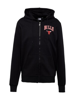 NEW ERA Sudadera con cremallera 'ESSENTIALS CHIBUL'  rojo / negro / blanco