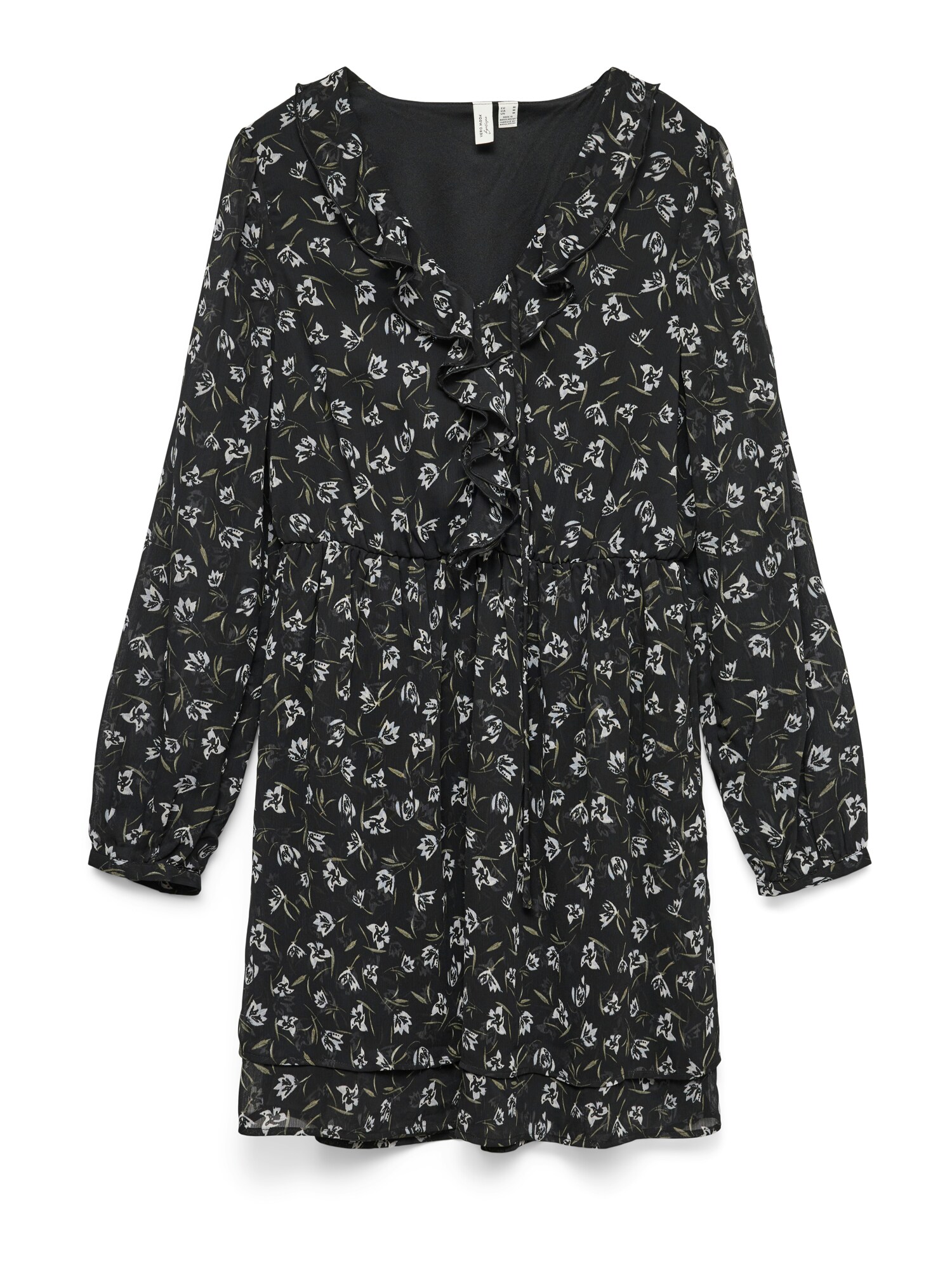 VERO MODA Rochie VMIHANNAH  gri / verde / negru