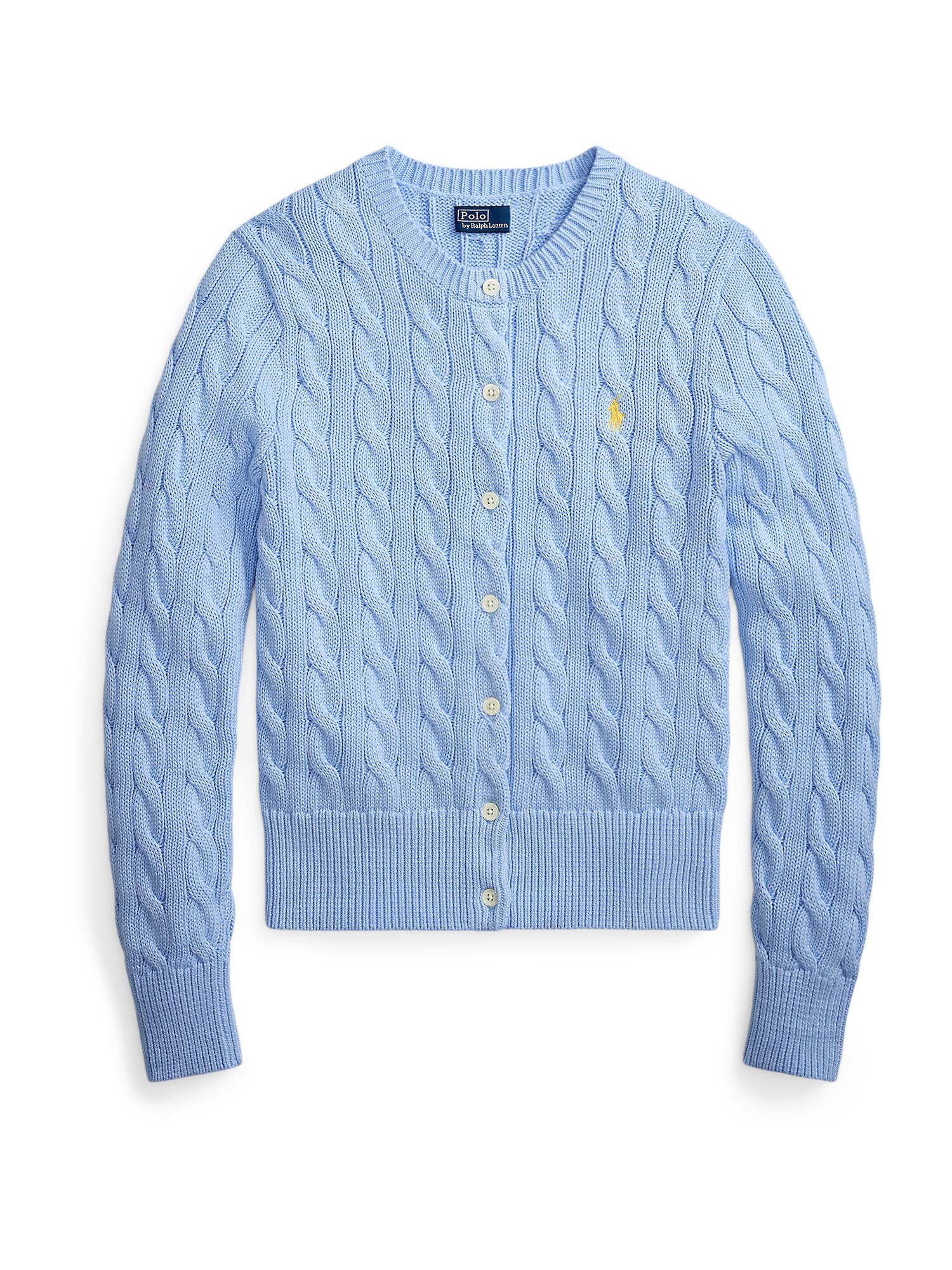 Polo Ralph Lauren Geacă tricotată  albastru deschis / galben