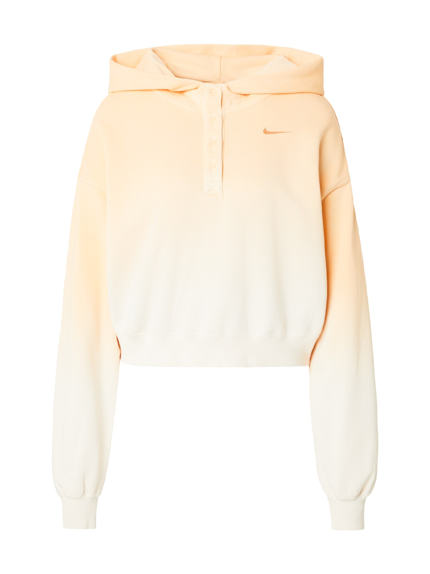Nike Sportswear Sweater majica 'PHNX FLC'  boja slonovače / narančasta / bijela
