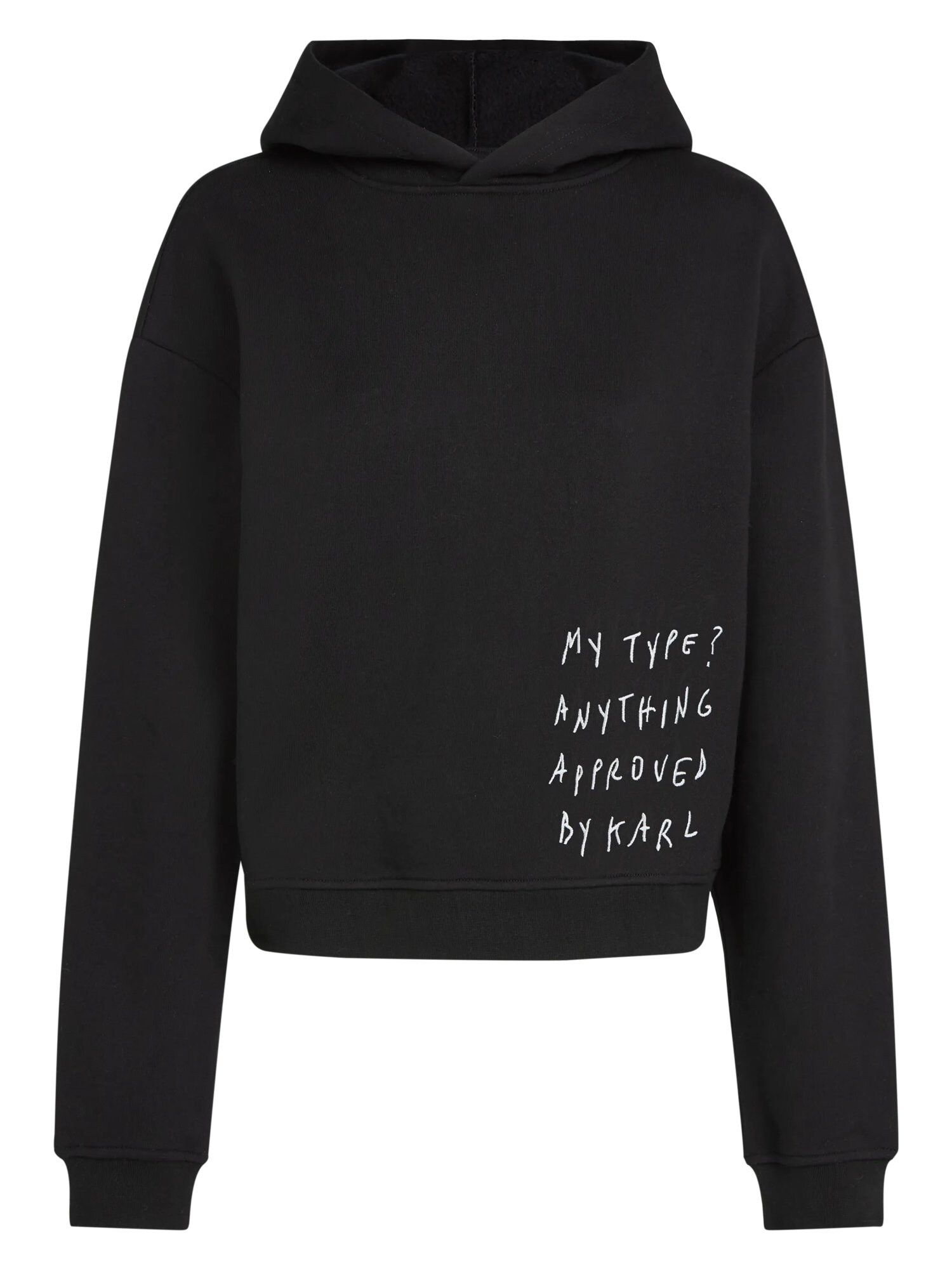 KARL LAGERFELD JEANS Bluză de molton  KLJ X Pietro Terzini Boxy Kapuzenpullover  negru