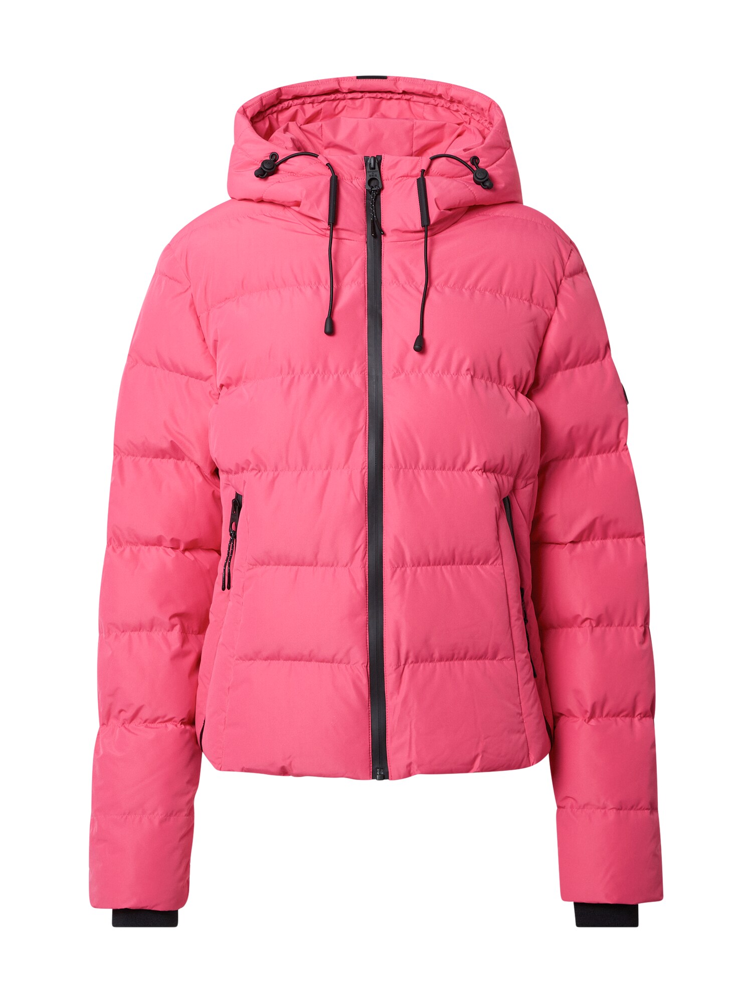 Superdry Demisezoninė striukė  rožinė / juoda