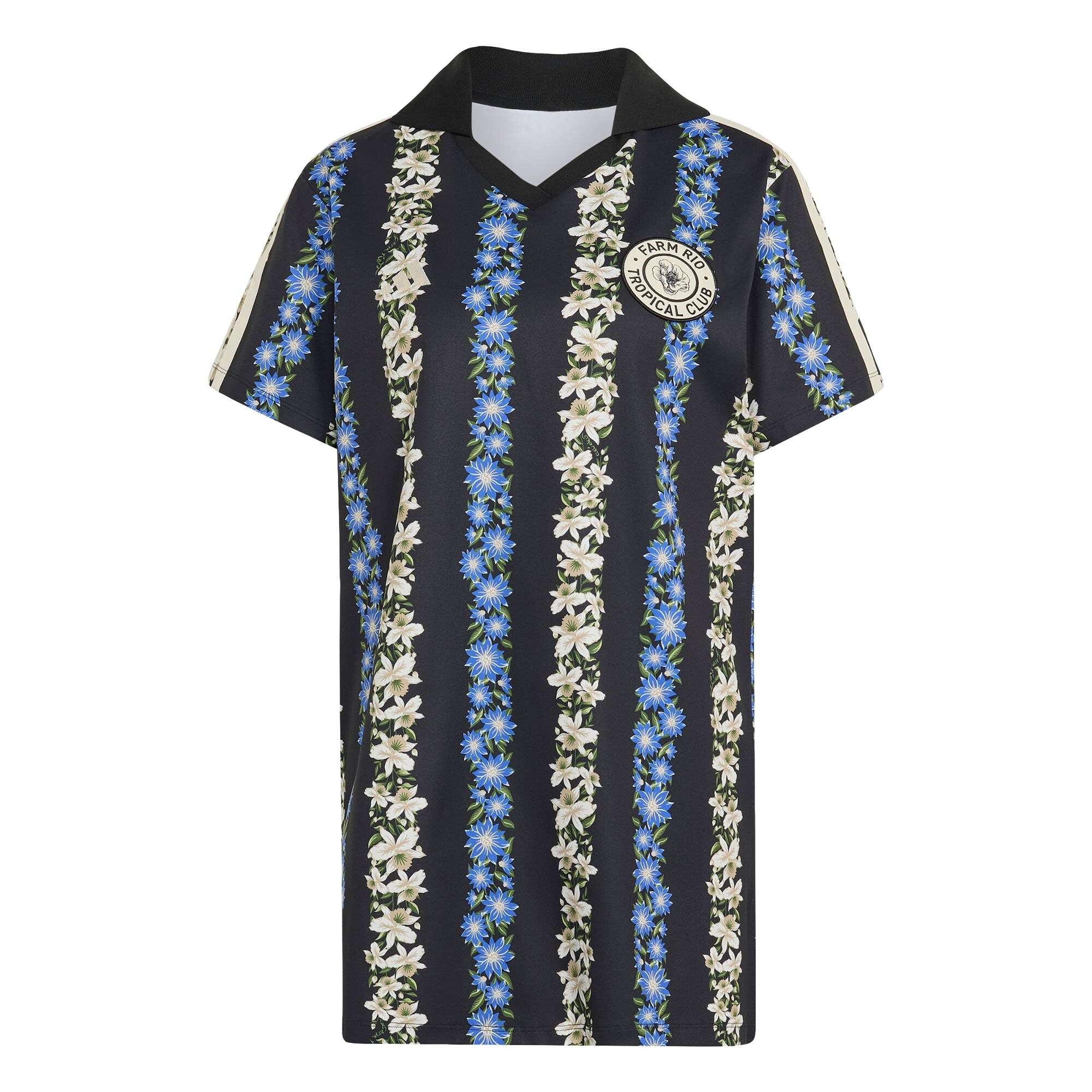 ADIDAS SPORTSWEAR Vestido deportivo 'Adidas X Farm Rio' crema / azul real / verde / negro