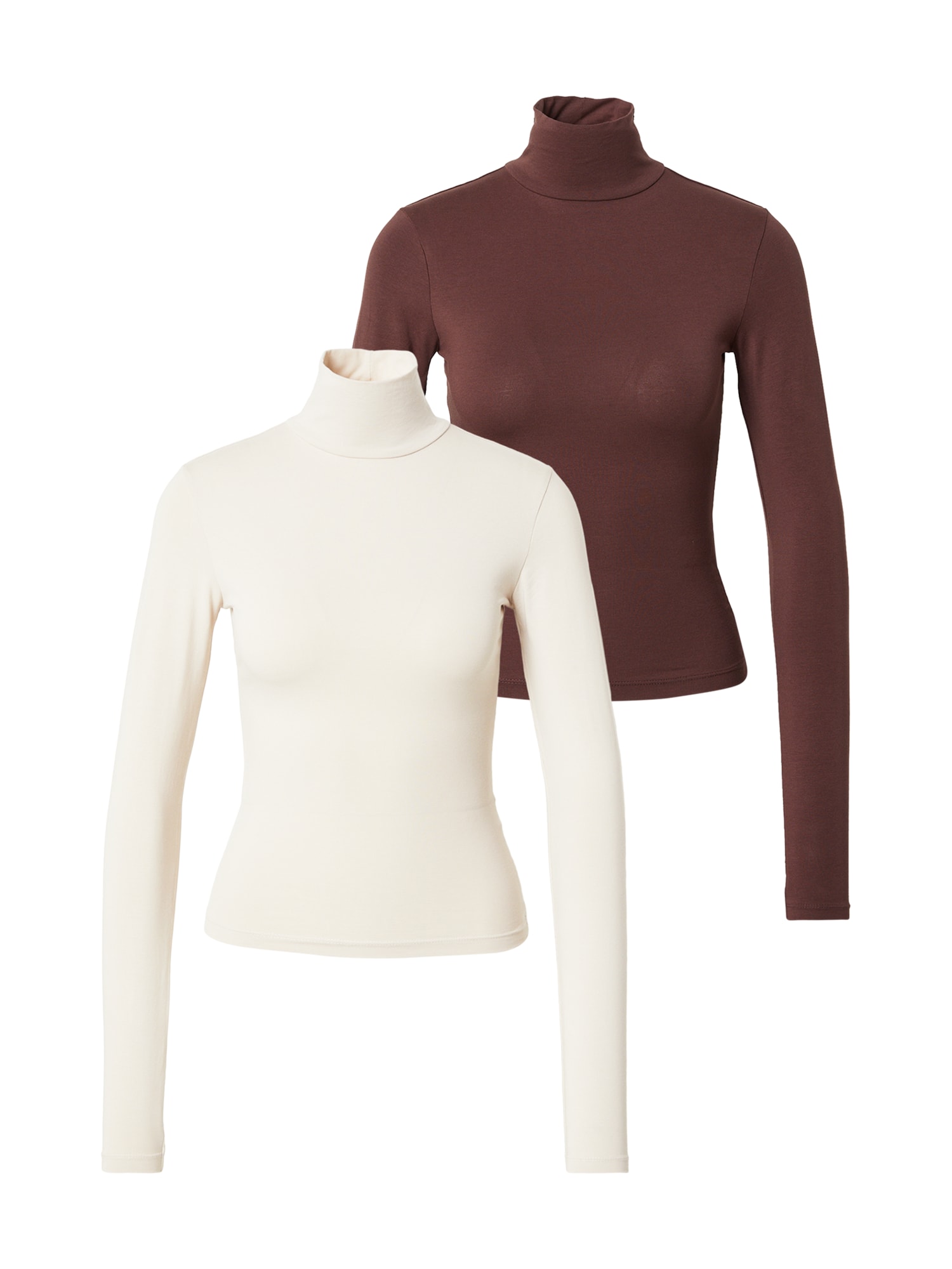 studioselect Tricou Mila  crem / ciocolatiu