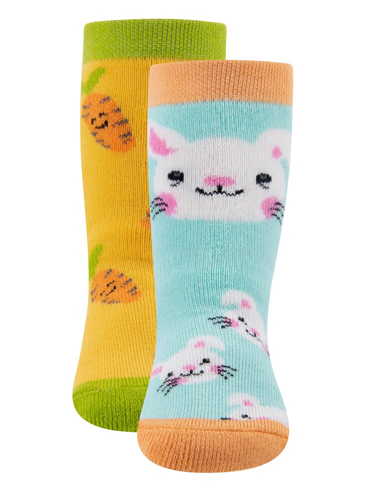 EWERS Stoppersocken Jungen Größe 25/26 pastellblau / dunkelgelb / hellgrün / schwarz