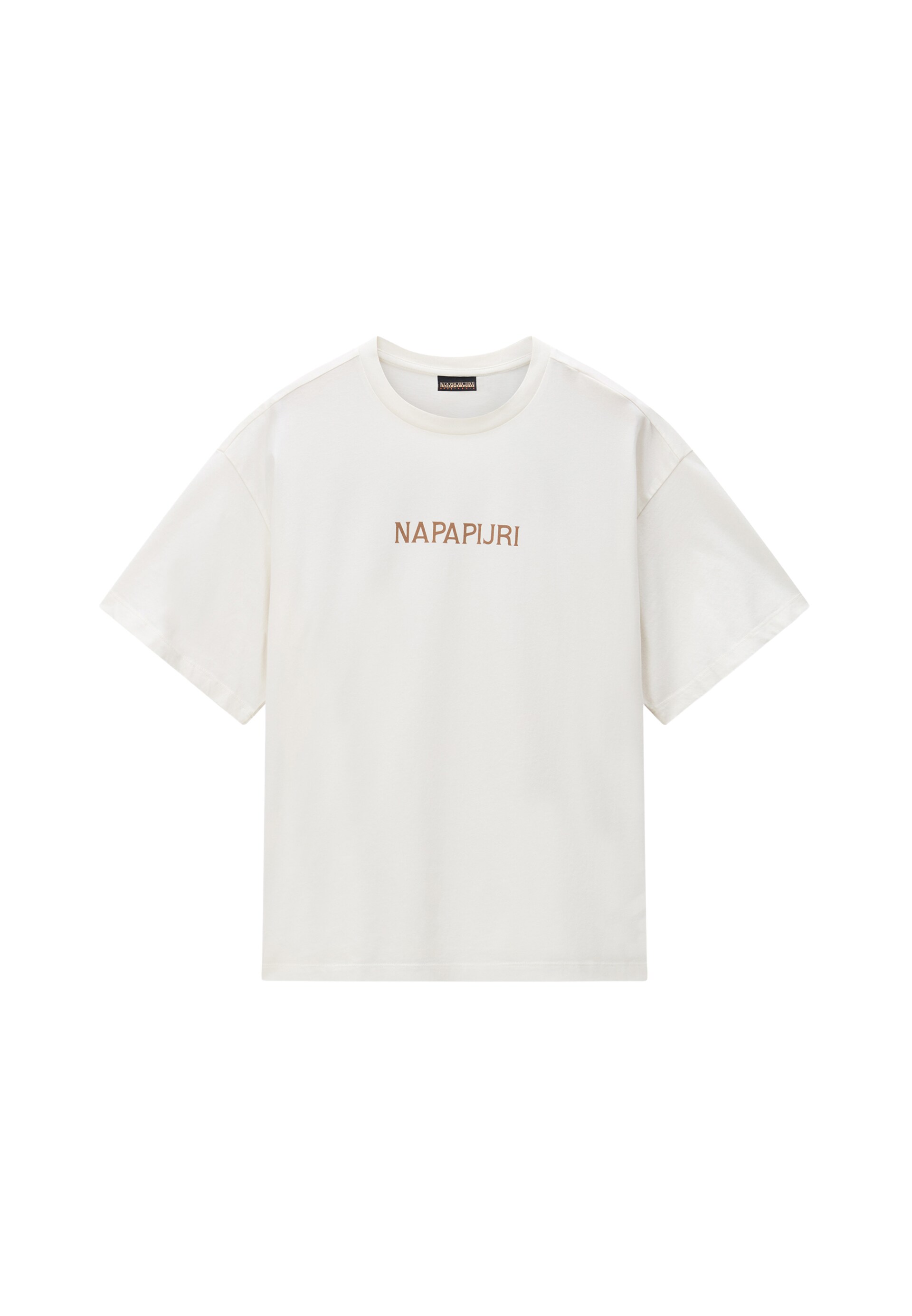NAPAPIJRI T-shirt 'S-HYTTE' camel / ljusblå / brun dam