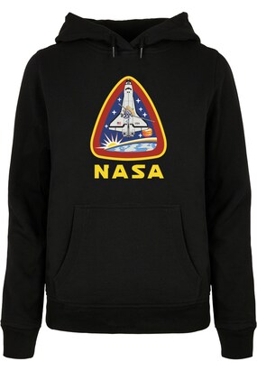 Merchcode Sweatshirt ‘NASA – Lift Off’ Saffier / Geel / Cranberry / Zwart