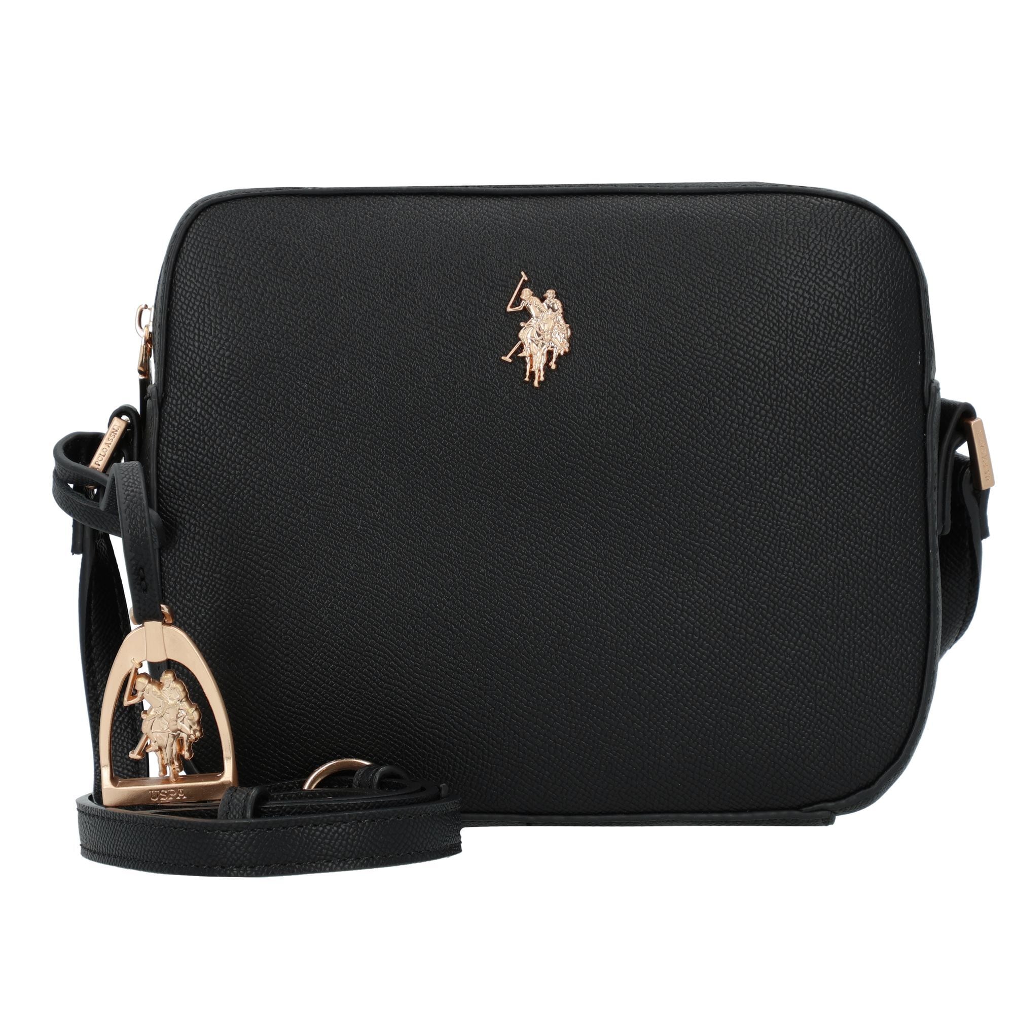 U.S. POLO ASSN. Geantă de umăr Jones  auriu / negru