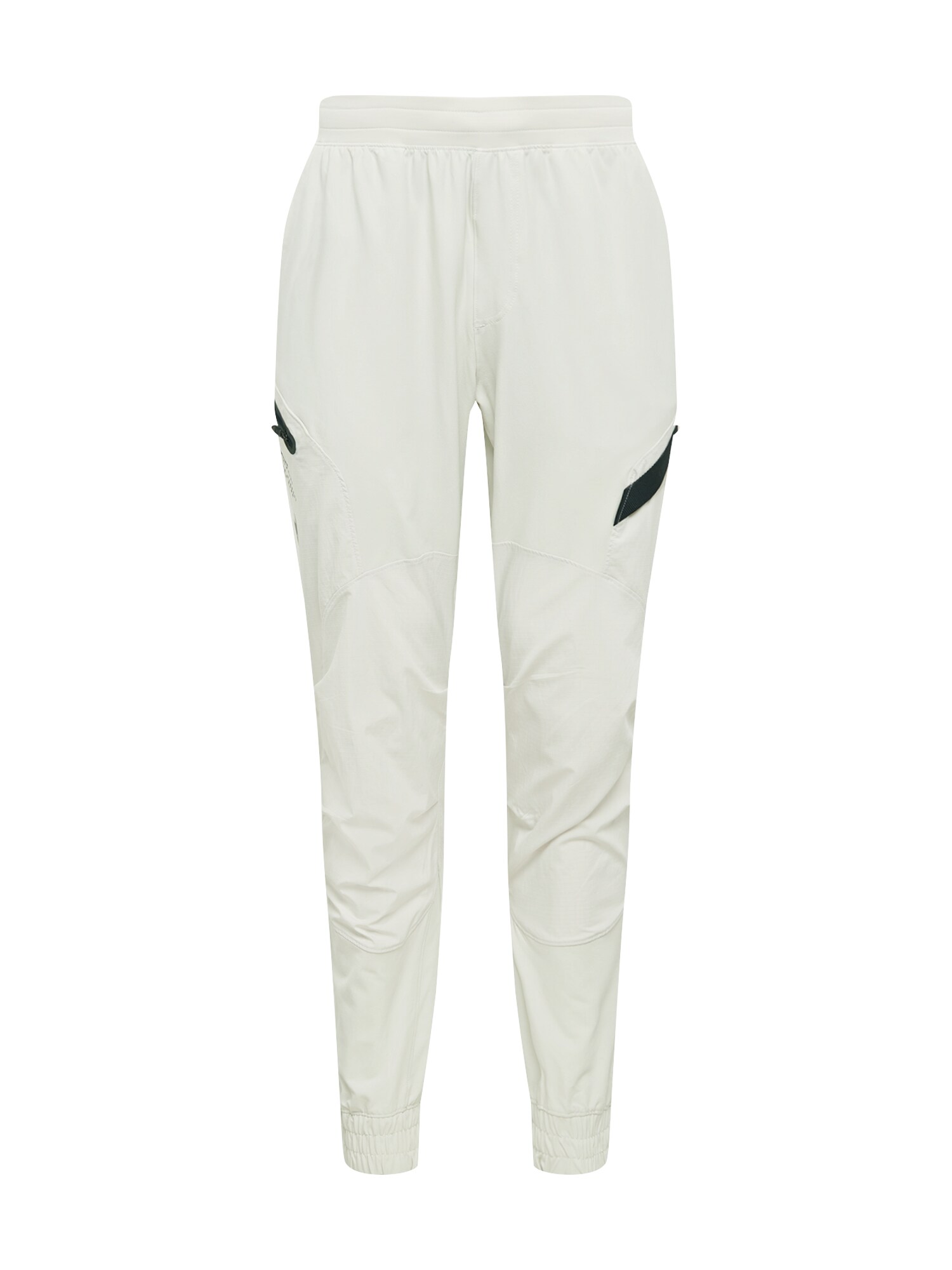 UNDER ARMOUR Sportinės kelnės 'Project Rock Unstoppable'  margai balta / juoda