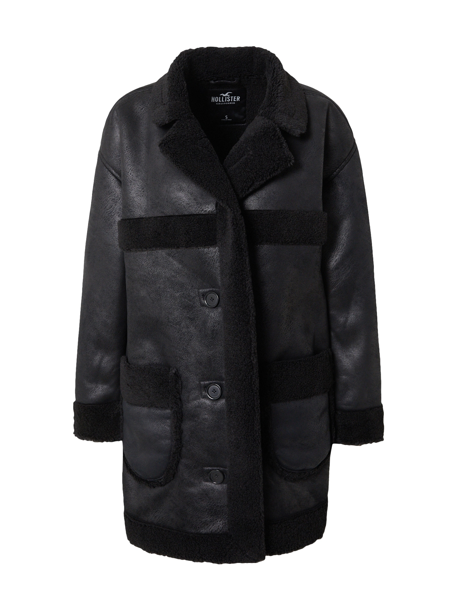 HOLLISTER Žieminis paltas juoda
