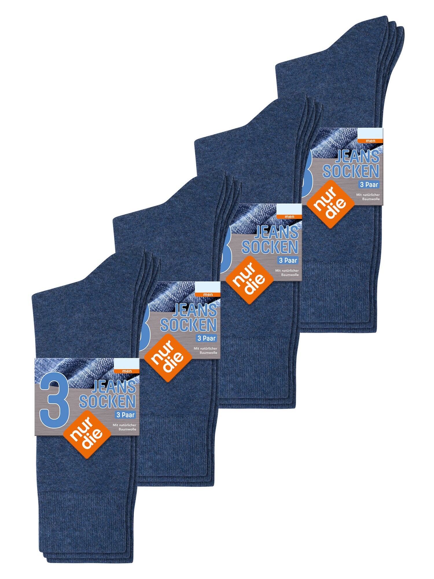 Thumbnail - Nur Die Freizeitsocken Jeans Socken
