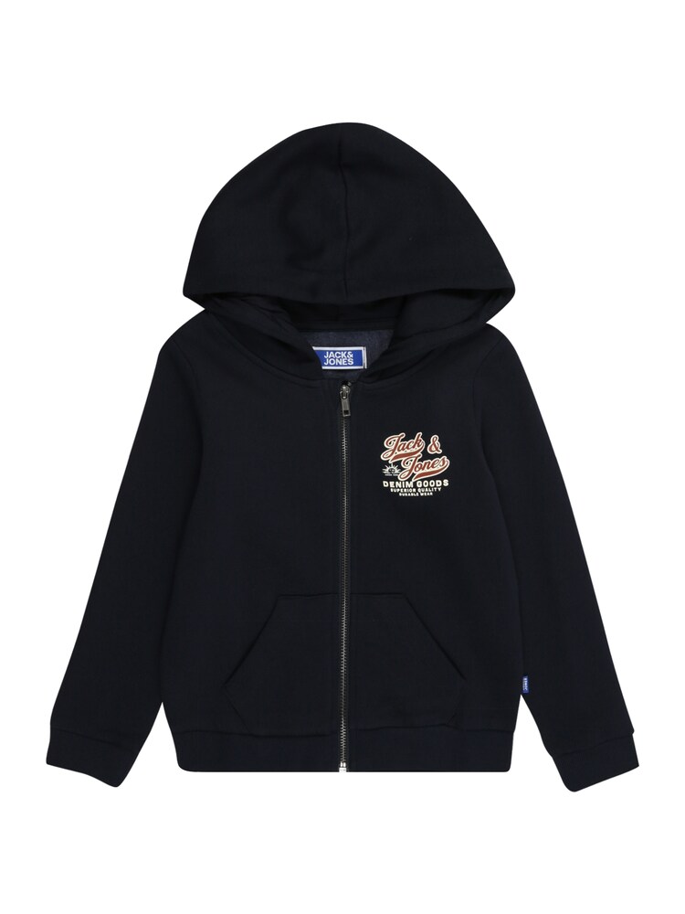 JACK & JONES MINI Sweatjacke Jungen Größe 128 ecru / nachtblau / braun