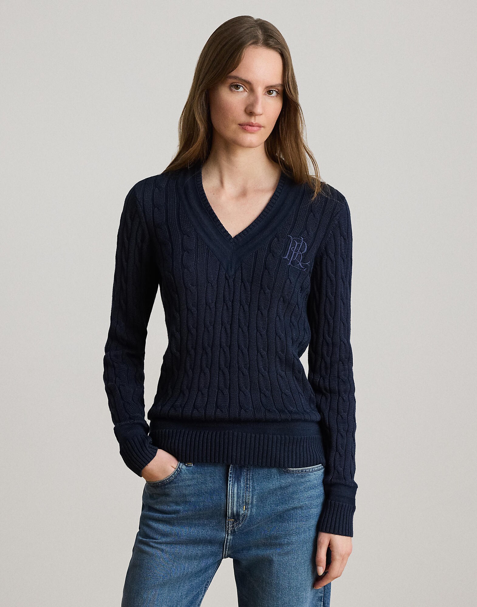 Lauren Ralph Lauren Petite Jersey  navy – imagen 2