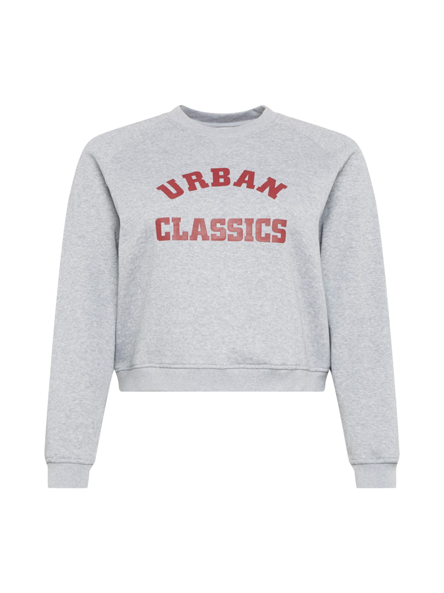 Urban Classics Curvy Megztinis be užsegimo  pilka / vyno raudona spalva