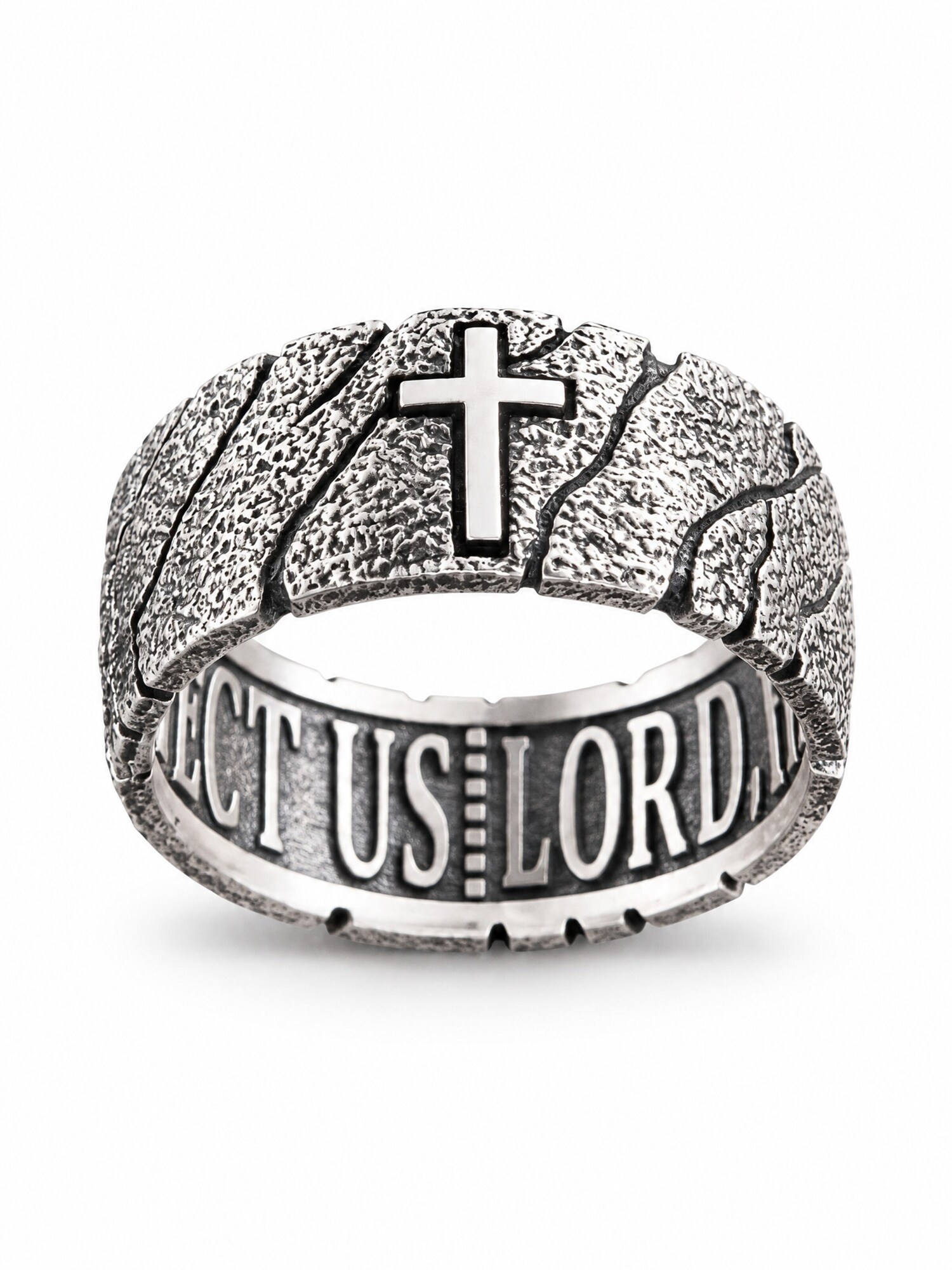 REYTEL Prsten 'GOD'S SHIELD' srebro