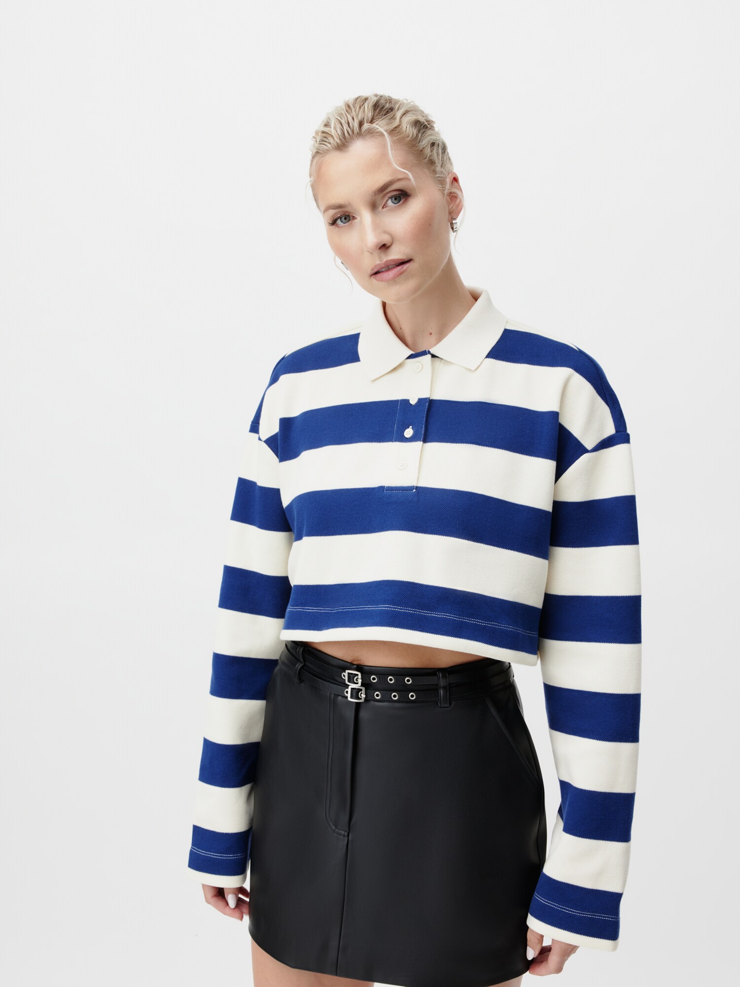 LeGer by Lena Gercke Póló 'Naja'  sötétkék / fehér termék 2. képe