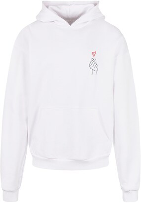 Merchcode Sweatshirt ‘K Heart’ Rood / Zwart / Wit