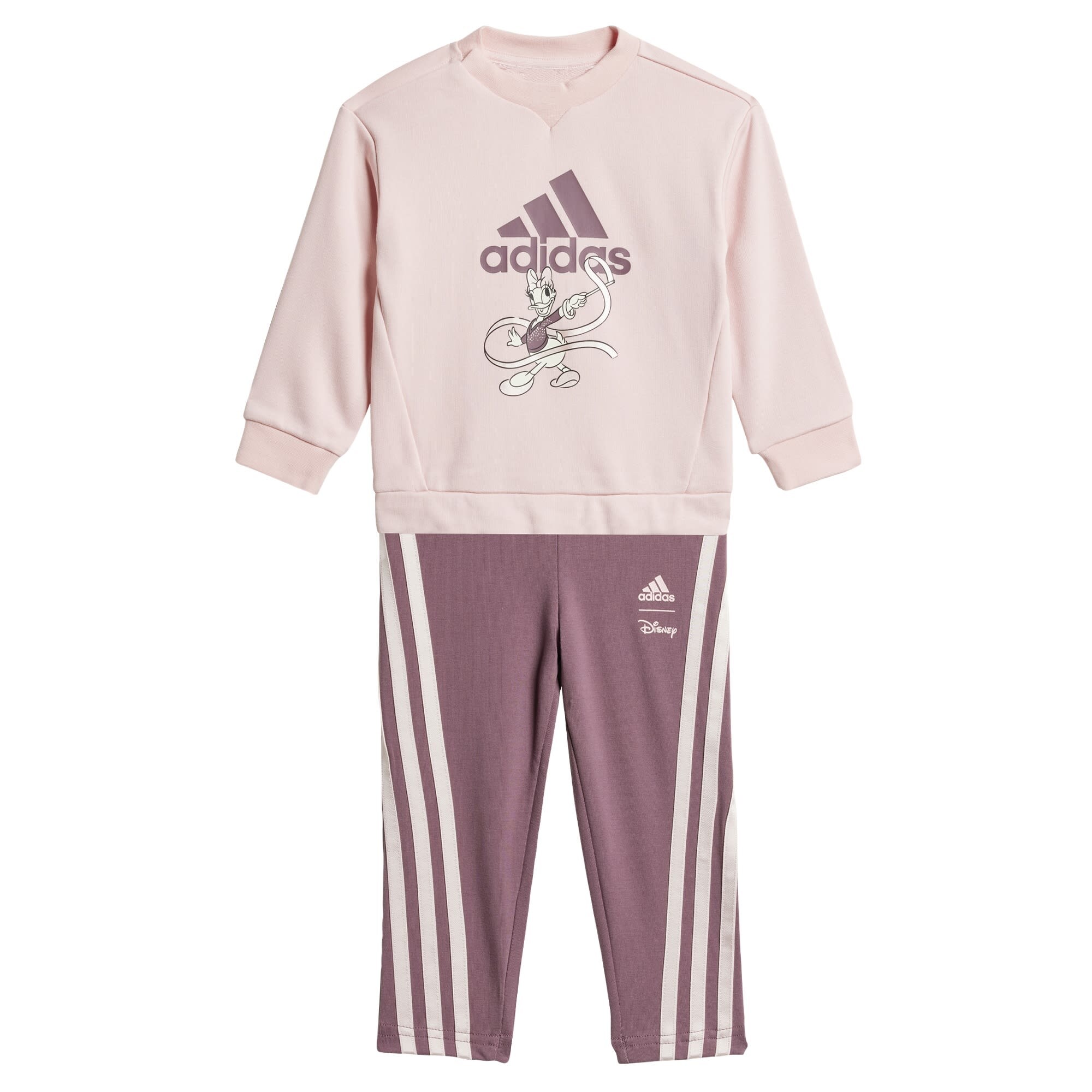 ADIDAS SPORTSWEAR Tréningový komplet 'Disney Minnie and Daisy '  fialová / farba lesného ovocia / čierna / biela