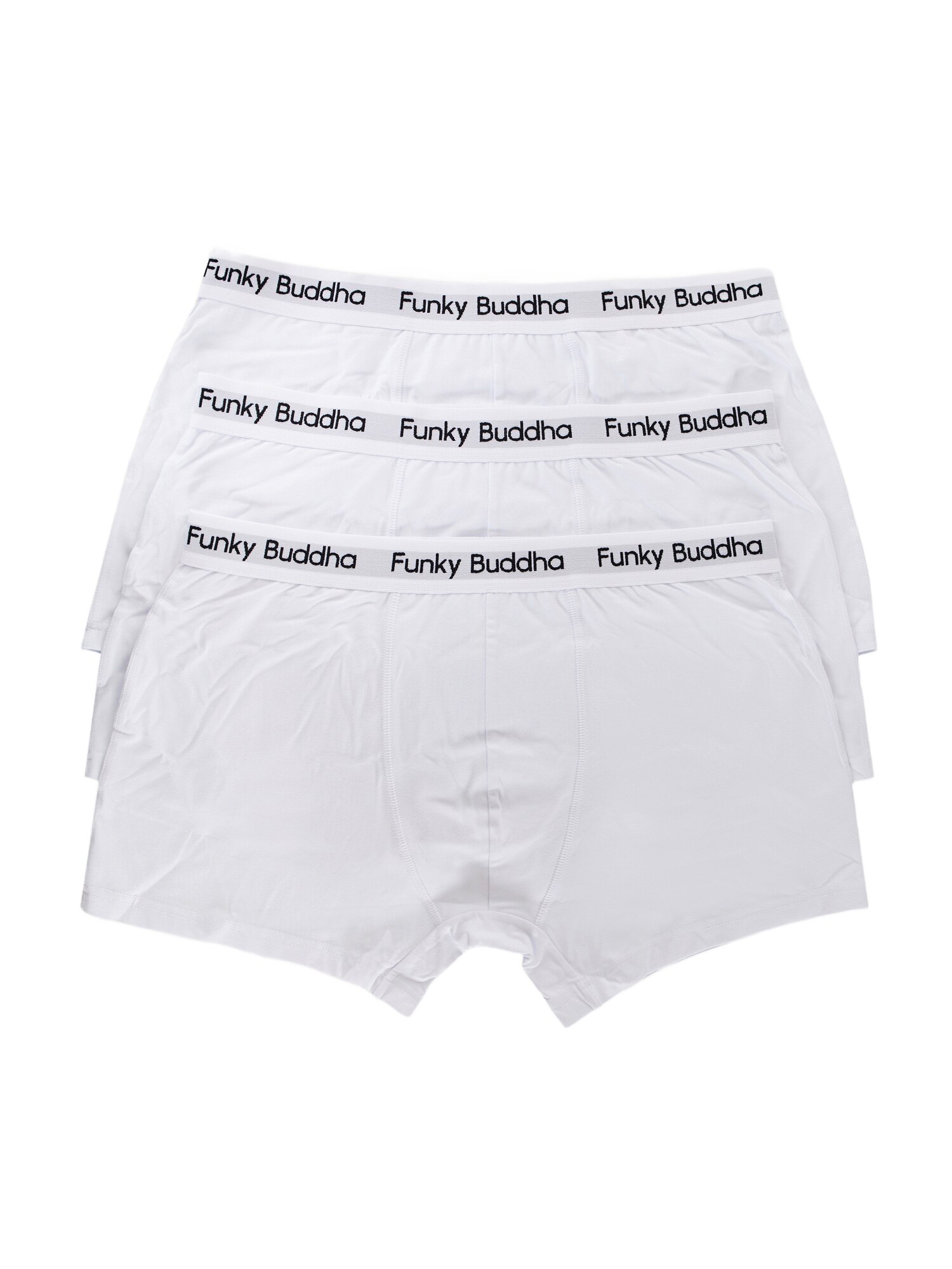 Funky Buddha Boxerky  čierna / biela