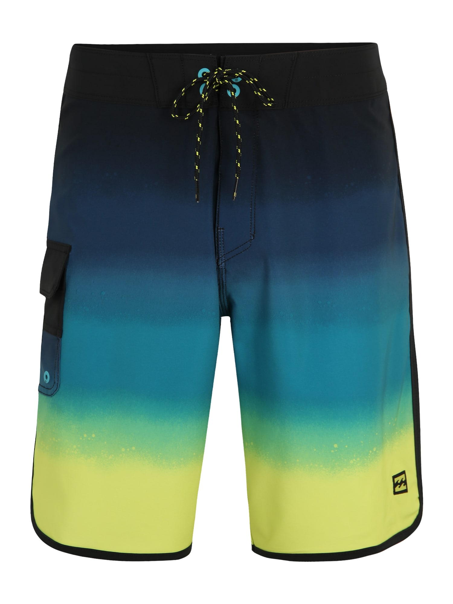 BILLABONG Kratke hlače za surfanje '73 PRO'  modra / svetlo zelena / črna
