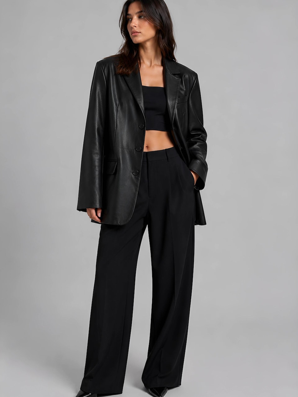 Kavaj 'HYPE OVERSIZED LEATHER BLAZER'