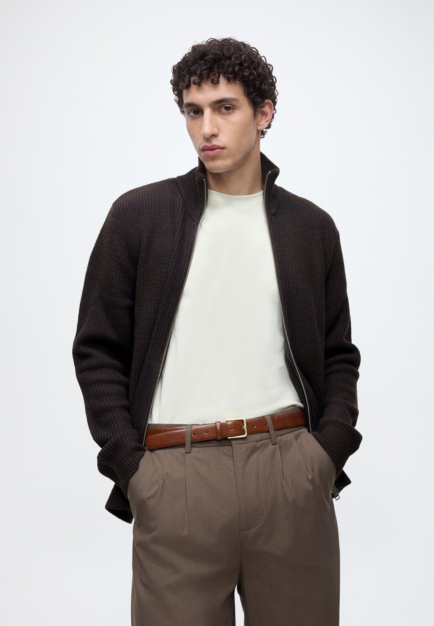 NORSE PROJECTS Cárdigan berenjena – imagen 3