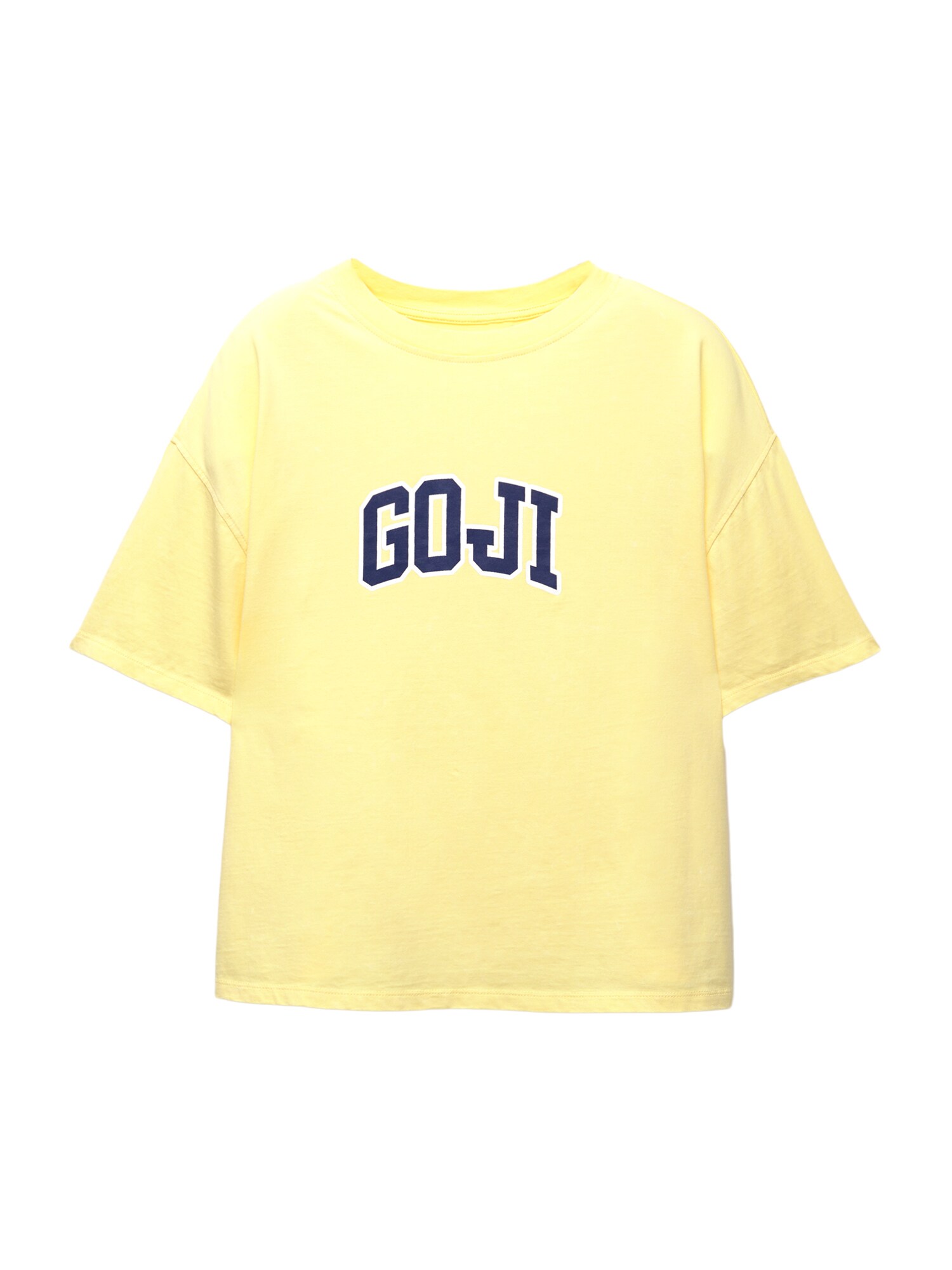 Pull&Bear Tricou  albastru închis / galben / alb