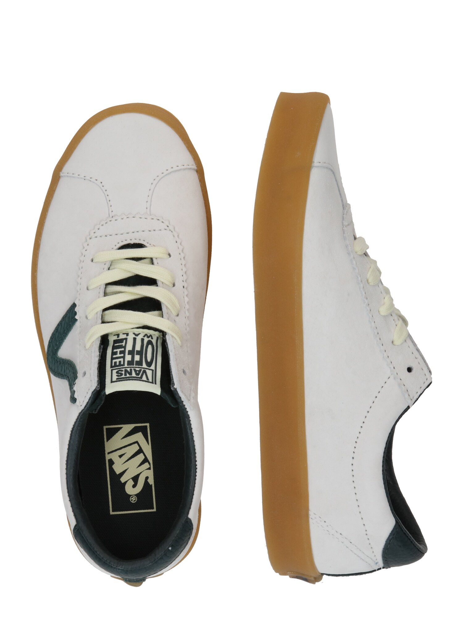 VANS Rövid szárú sportcipők  sötétzöld / fekete / fehér termék 2. képe