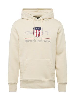 Gant Sweatshirt Beige / Marine / Karmijnrood