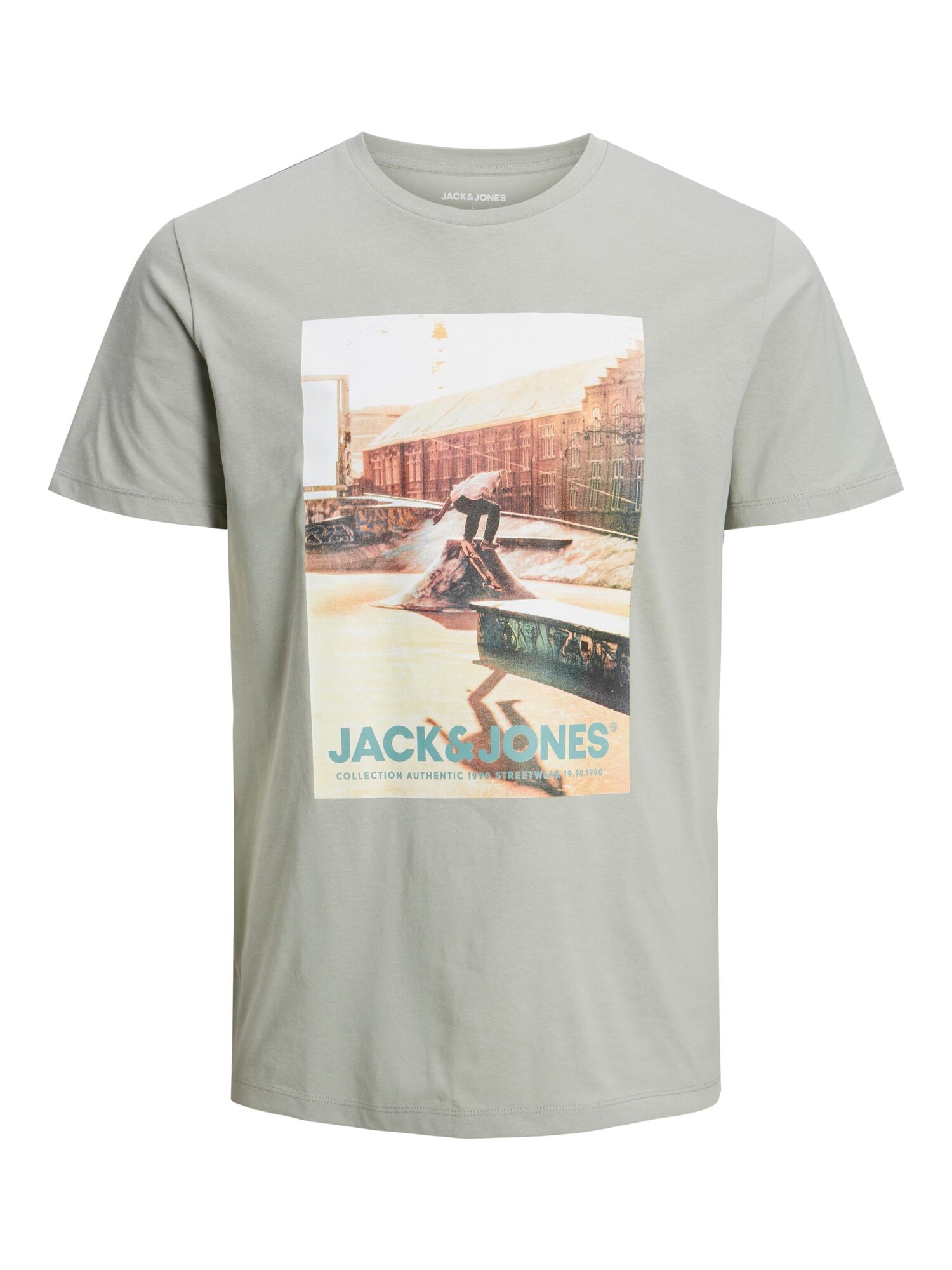 JACK & JONES Tričko 'JJGEM'  sivá / zmiešané farby