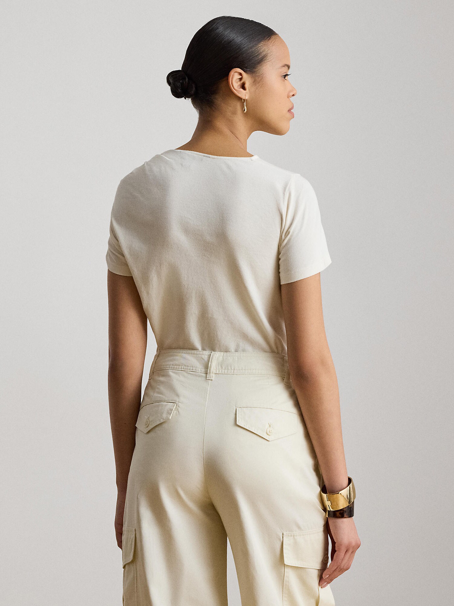 Lauren Ralph Lauren Camiseta crema – imagen 3