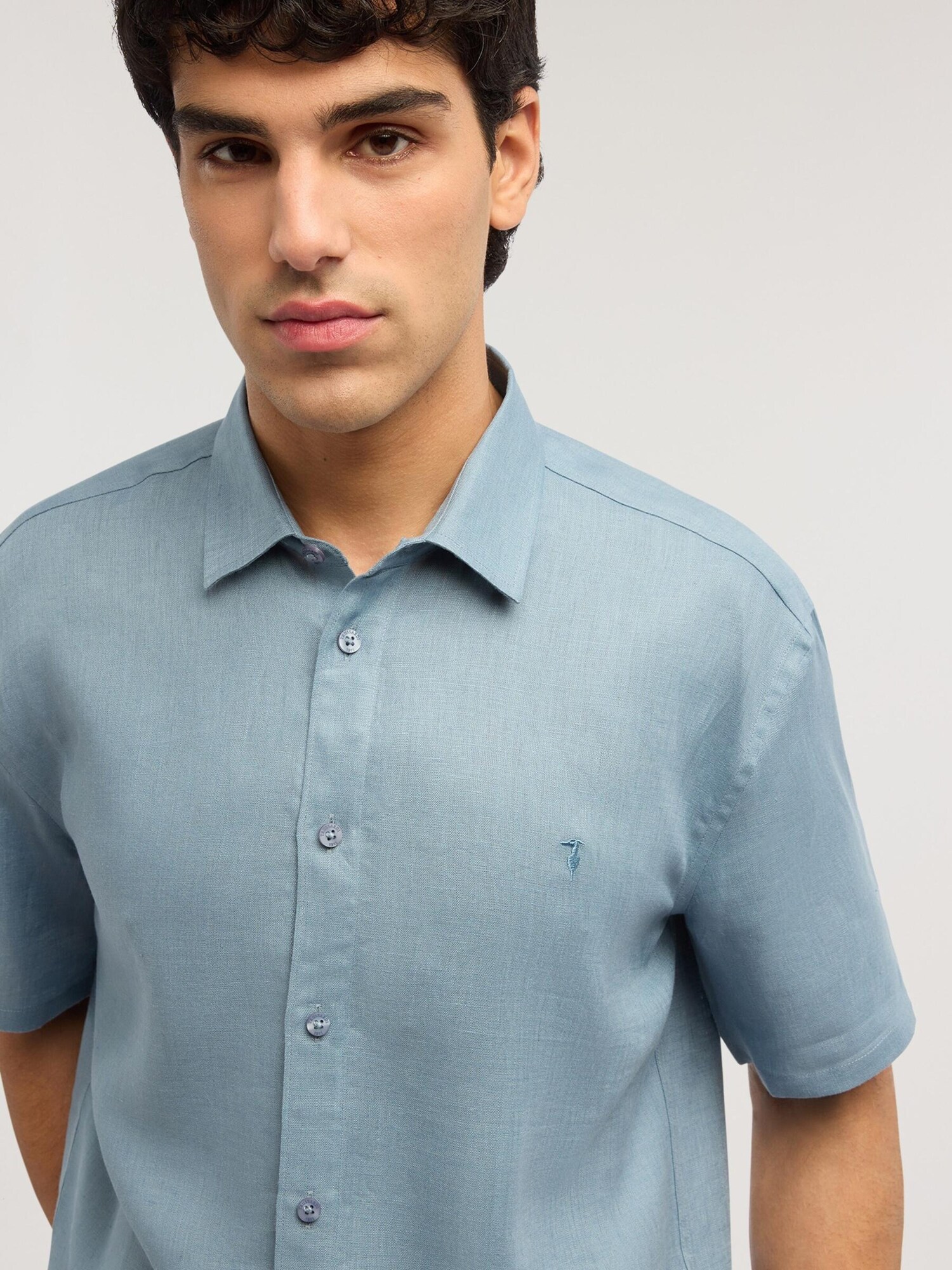 Trussardi Camisa azul – imagen 8