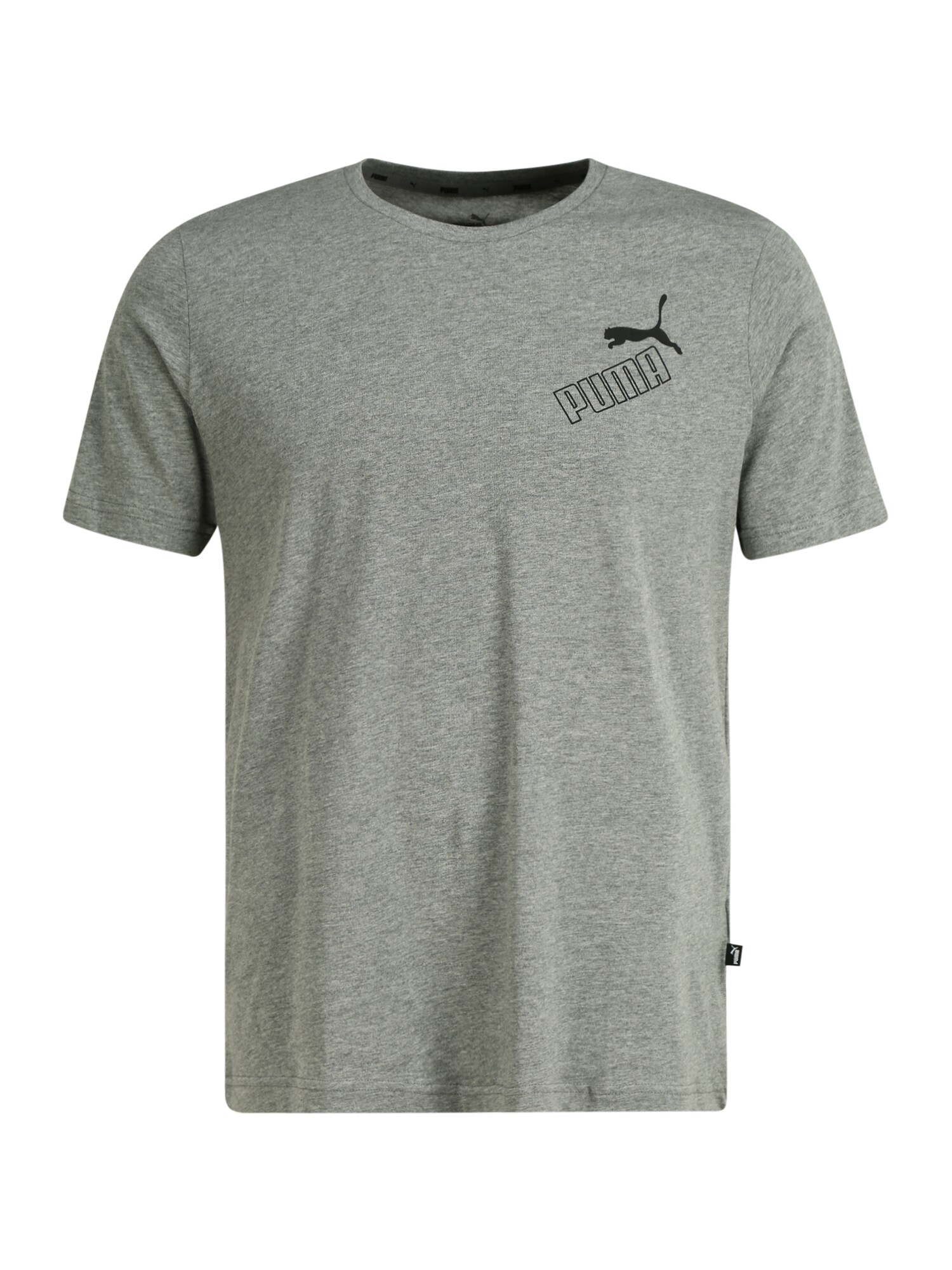 PUMA Sportiniai marškinėliai 'AMPLIFIED'  margai pilka / juoda
